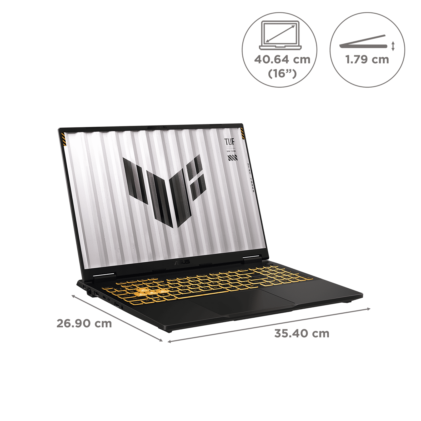 ASUS TUF F16 FX688JPR-QT043WS Intel Core i7 14th Generation Gaming Laptop (32GB, 1TB SSD, Windows 11 Home, 8GB Graphics, 16 inch 165 Hz WQXGA IPS Display, NVIDIA GeForce RTX 5070, MS Ofice Home 2024, Jaeger Gray, 2.20 KG) ASUS TUF F16 FX688JPR-QT043WS Intel Core i7 14th Generation Gaming Laptop (32GB, 1TB SSD, Windows 11 Home, 8GB Graphics, 16 inch 165 Hz WQXGA IPS Display, NVIDIA GeForce RTX 5070, MS Ofice Home 2024, Jaeger Gray, 2.20 KG)_12