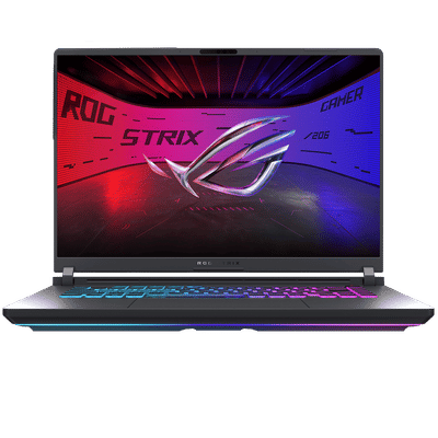 ASUS ROG Strix G16 G615LM-S5128WS Intel
                          Core Ultra 9 Gaming Laptop (16GB, 1TB SSD,
                          Windows 11 Home, 8GB Graphics, 16 inch 240 Hz
                          2.5K WQXGA IPS Display, NVIDIA GeForce RTX
                          5060, MS Office Home 2024, Eclipse Gray, 2.65
                          KG)