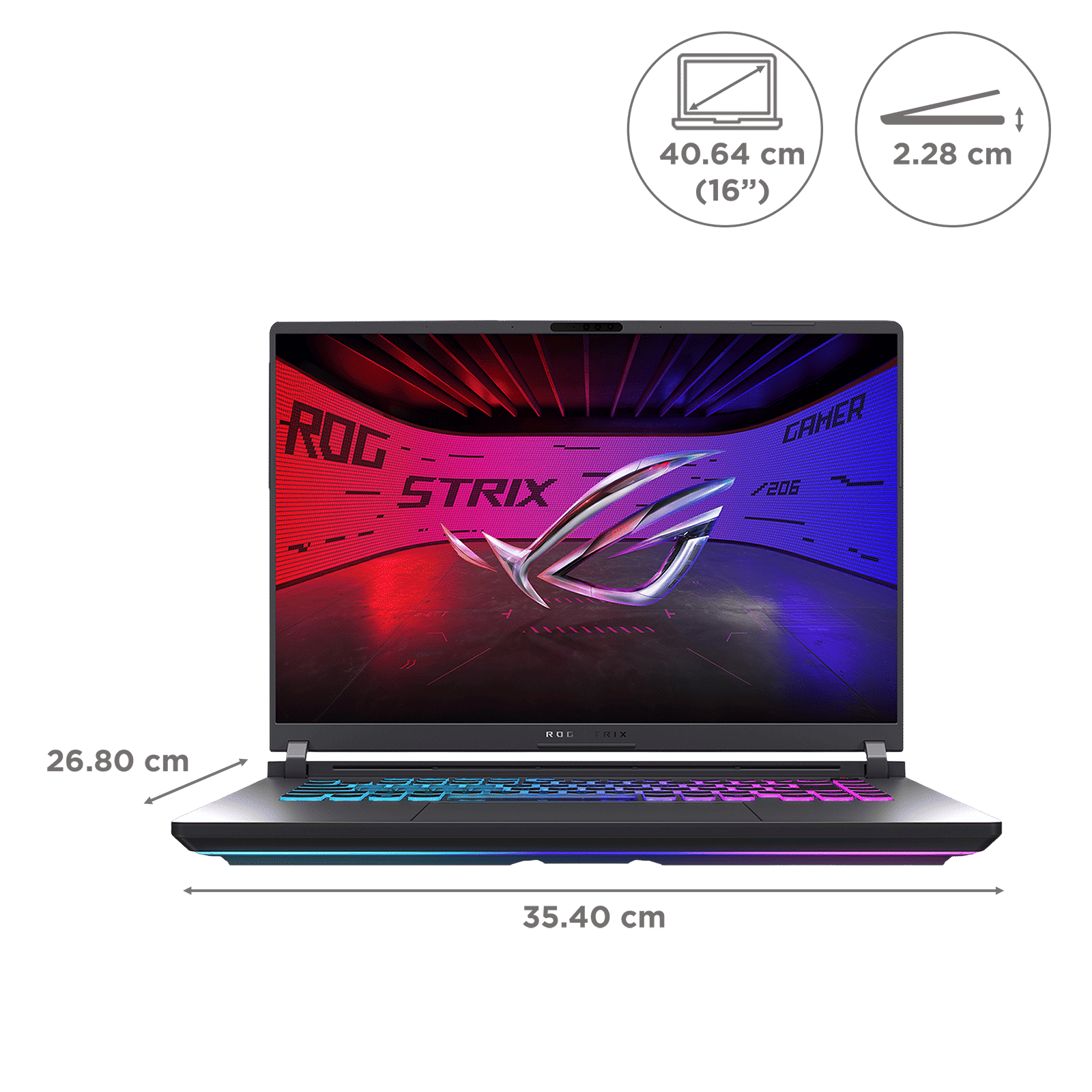 ASUS ROG Strix G16 G615LM-S5128WS Intel Core Ultra 9 Gaming Laptop (16GB, 1TB SSD, Windows 11 Home, 8GB Graphics, 16 inch 240 Hz 2.5K WQXGA IPS Display, NVIDIA GeForce RTX 5060, MS Office Home 2024, Eclipse Gray, 2.65 KG) ASUS ROG Strix G16 G615LM-S5128WS Intel Core Ultra 9 Gaming Laptop (16GB, 1TB SSD, Windows 11 Home, 8GB Graphics, 16 inch 240 Hz 2.5K WQXGA IPS Display, NVIDIA GeForce RTX 5060, MS Office Home 2024, Eclipse Gray, 2.65 KG)_7