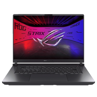 ASUS ROG Strix G16 G615JHR-S5005WS Intel
                          Core i7 14th Gen Gaming Laptop (16GB, 1TB SSD,
                          Windows 11 Home, 8GB Graphics, 16 inch 240 Hz
                          2.5K WQXGA Display, NVIDIA GeForce RTX 5050,
                          MS Office Home 2024, Eclipse Gray, 2.65 KG)