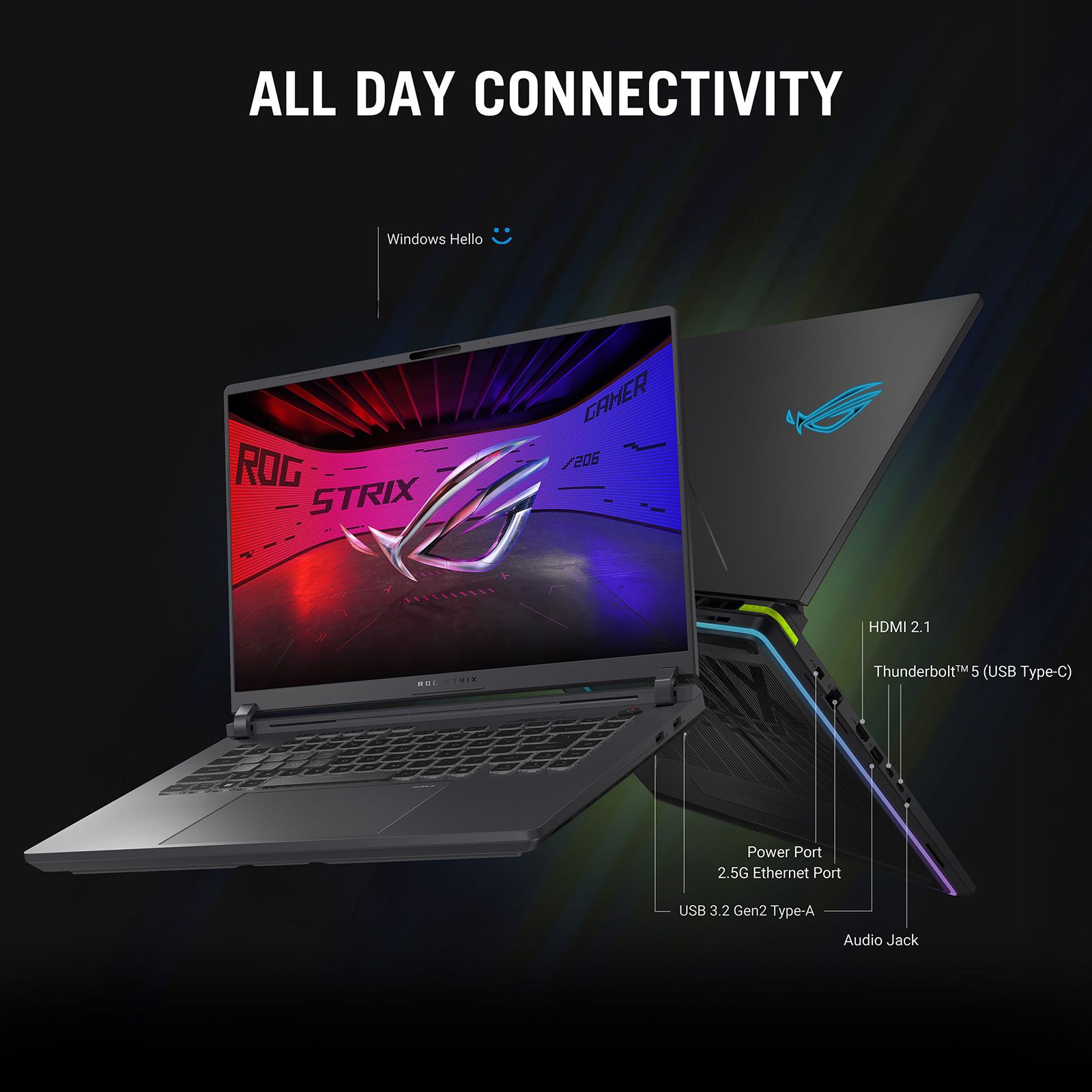 ASUS ROG Strix G16 G615JHR-S5005WS Intel Core i7 14th Gen Gaming Laptop (16GB, 1TB SSD, Windows 11 Home, 8GB Graphics, 16 inch 240 Hz 2.5K WQXGA Display, NVIDIA GeForce RTX 5050, MS Office Home 2024, Eclipse Gray, 2.65 KG) ASUS ROG Strix G16 G615JHR-S5005WS Intel Core i7 14th Gen Gaming Laptop (16GB, 1TB SSD, Windows 11 Home, 8GB Graphics, 16 inch 240 Hz 2.5K WQXGA Display, NVIDIA GeForce RTX 5050, MS Office Home 2024, Eclipse Gray, 2.65 KG)_11