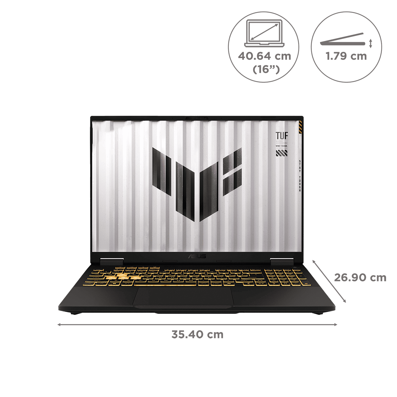 ASUS TUF F16 FX608JH-RV057WS Intel Core i5 13th Gen Gaming Laptop (16GB, 1TB SSD, Windows 11 Home, 8GB Graphics, 16 inch 165 Hz FHD+ WUXGA Display, NVIDIA GeForce RTX 5050, MS Office Home 2024, Jaeger Gray, 2.20 KG)_11