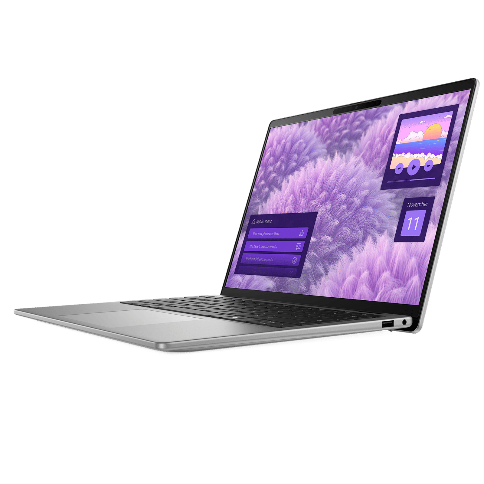Dell Inspiron Qualcomm Snapdragon X Plus Laptop (16GB, 512GB SSD, Windows 11 Home, 14 inch Full HD IPS Display, MS Office Home & Student 2021, Titan Grey, 1.53 KG)_4