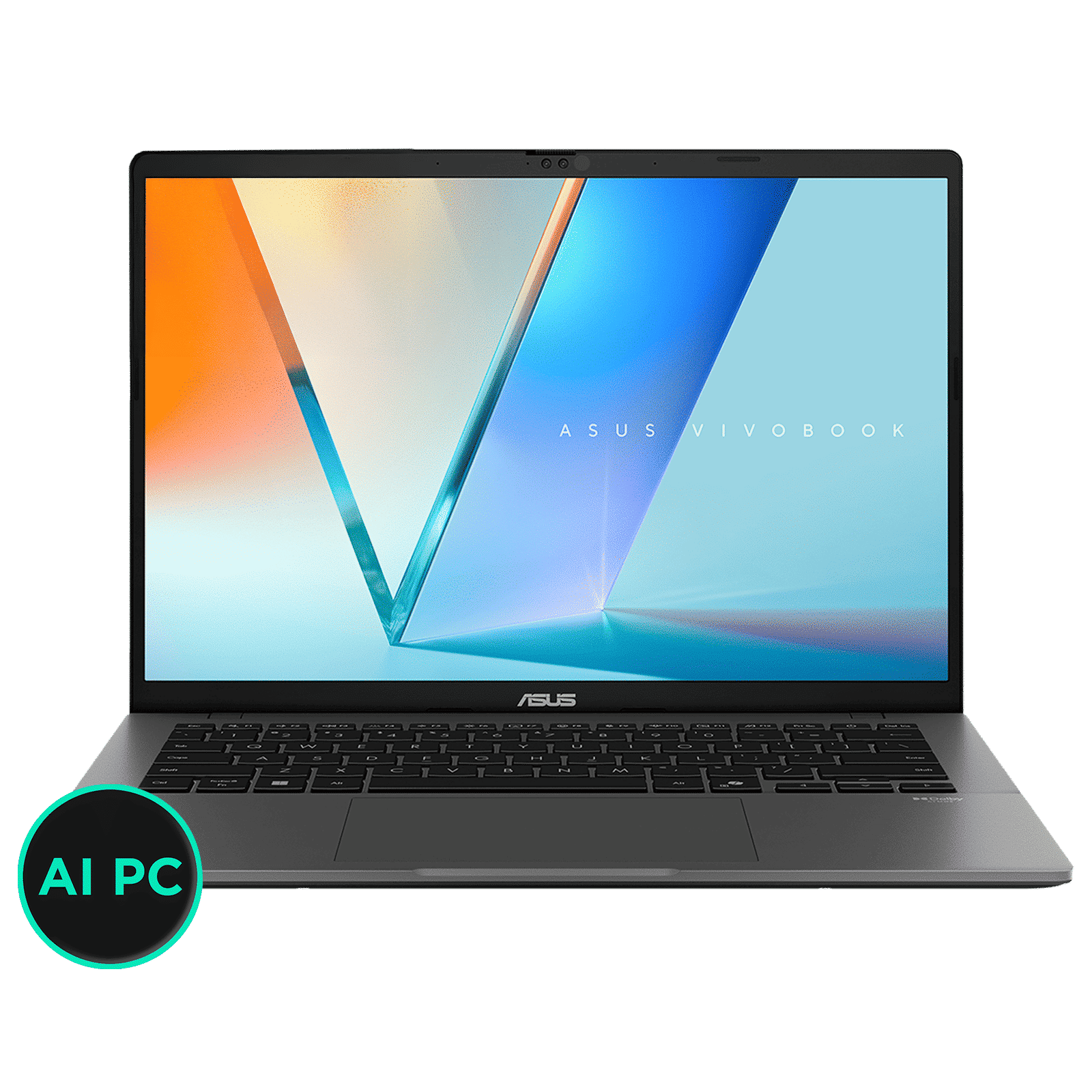 ASUS Vivobook S14 S3407CA-LY057WS Intel Core Ultra 5 Thin & Light Laptop (16GB, 512GB SSD, Windows 11, 14 inch WUXGA IPS Display, MS Office 2024, Matte Gray, 1.40 KG)_1