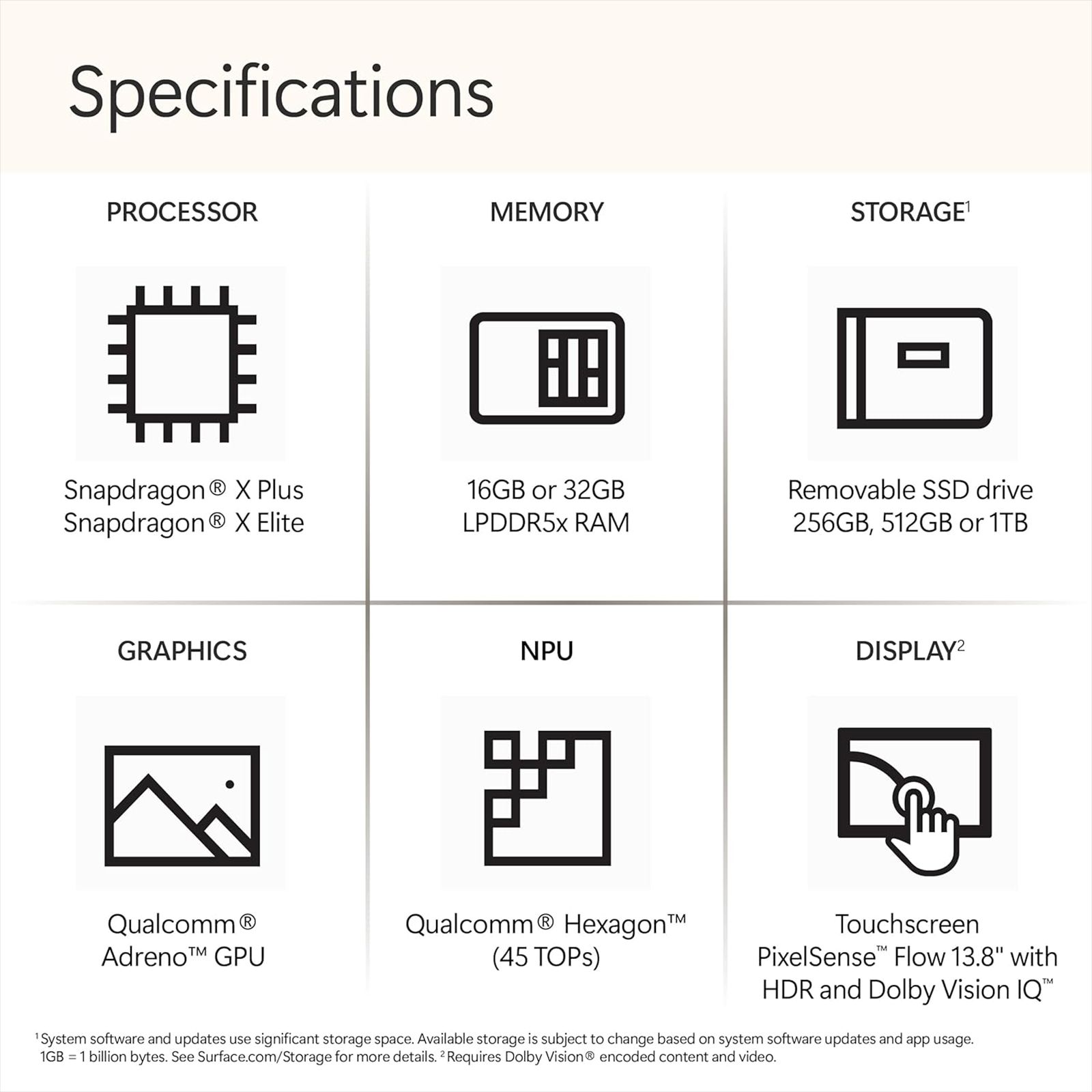 Microsoft Surface 7th Edition Snapdragon X Plus Touchscreen Ultra Thin Laptop (16GB, 512GB SSD, Windows 11 Home, 13.8 inch LCD Display, Platinum, 1.34 KG) Microsoft Surface 7th Edition Snapdragon X Plus Touchscreen Ultra Thin Laptop (16GB, 512GB SSD, Windows 11 Home, 13.8 inch LCD Display, Platinum, 1.34 KG)_13