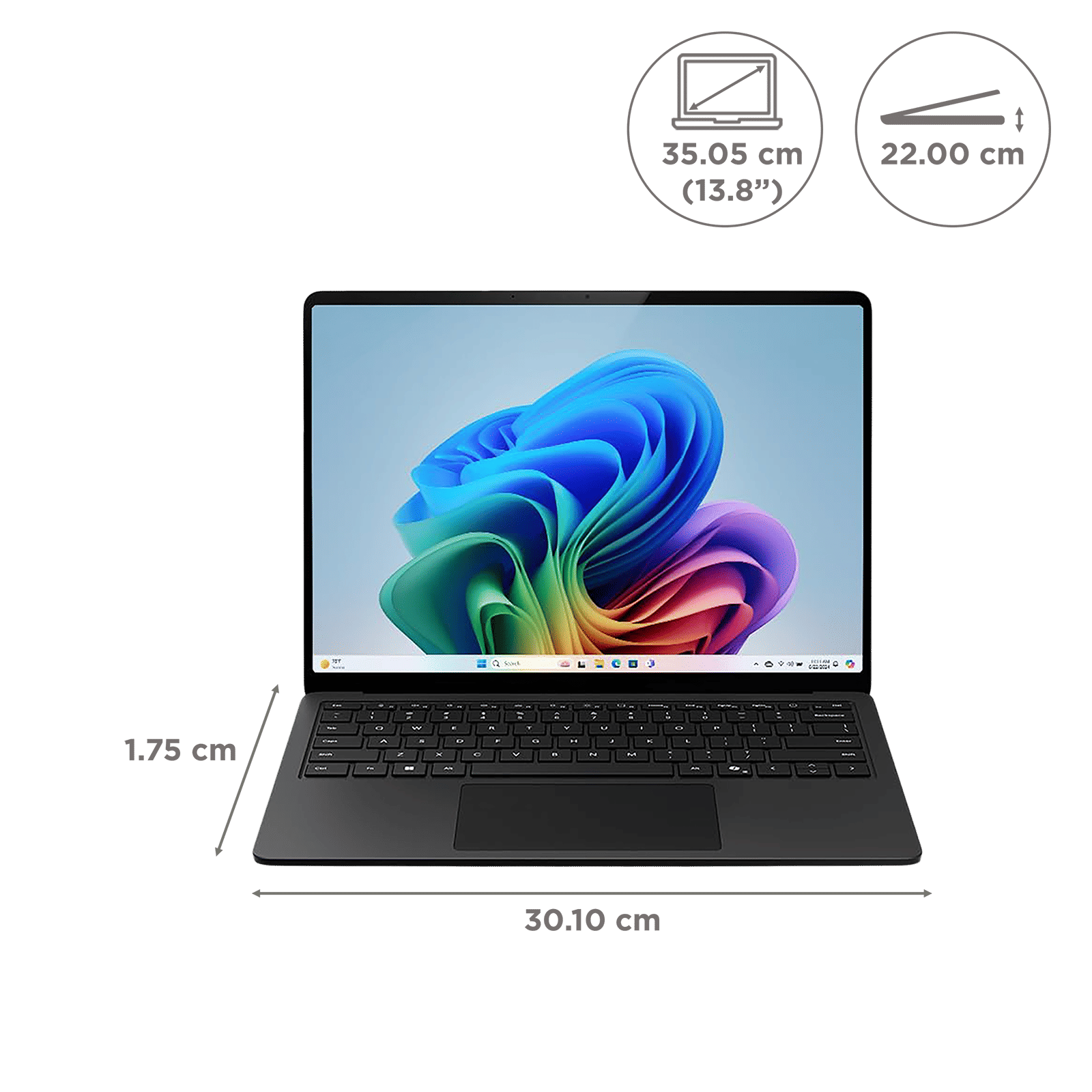 Microsoft Surface 7th Edition Snapdragon X Plus Touchscreen Ultra Thin Laptop (16GB, 512GB SSD, Windows 11 Home, 13.8 inch LCD Display, Microsoft 365 for 6 Months, Black, 1.34 KG)_2