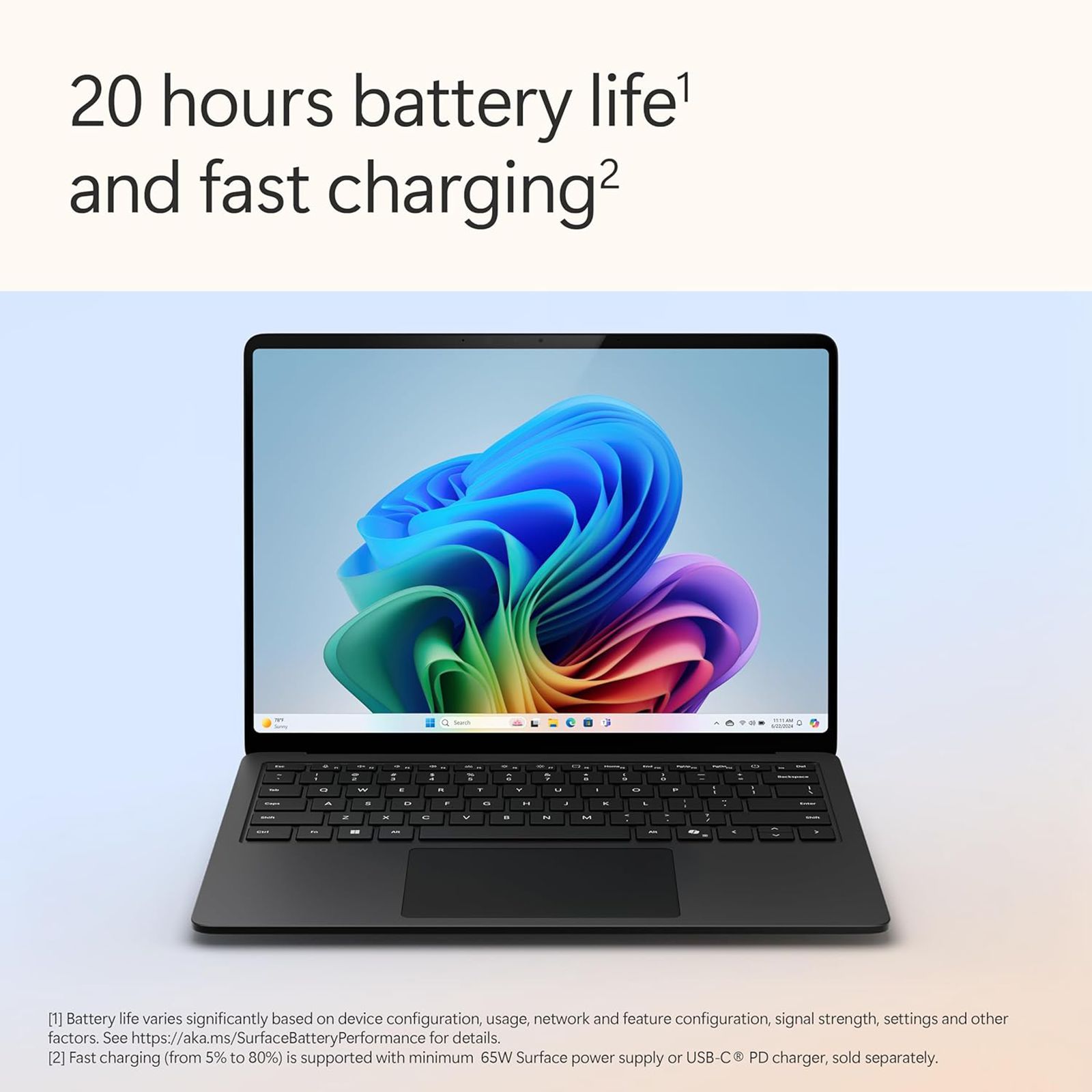 Microsoft Surface 7th Edition Snapdragon X Plus Touchscreen Ultra Thin Laptop (16GB, 512GB SSD, Windows 11 Home, 13.8 inch LCD Display, Microsoft 365 for 6 Months, Black, 1.34 KG)_2