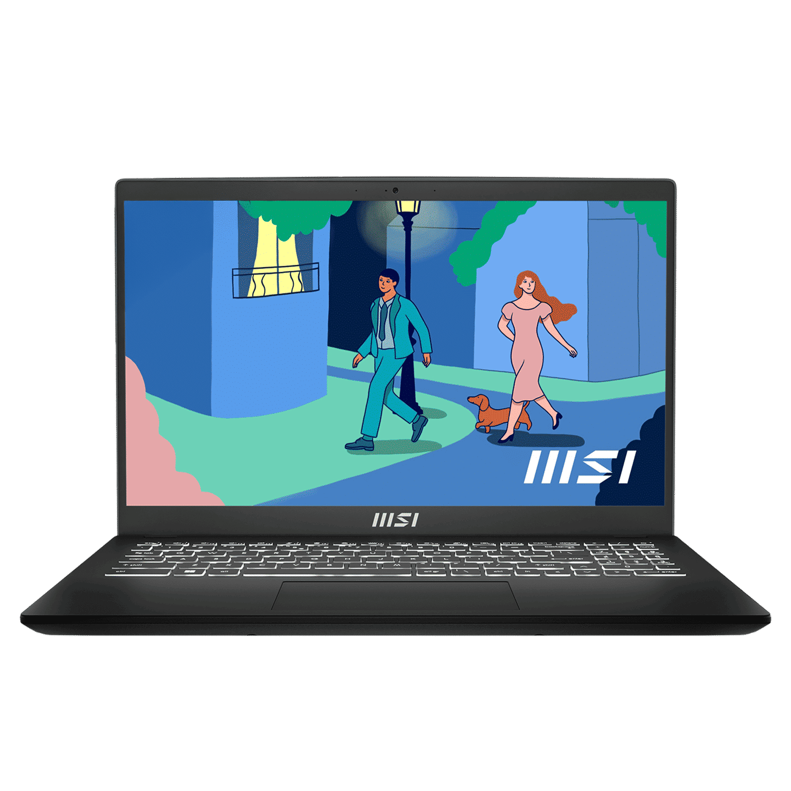 MSI Modern 15 B7M-480IN AMD Ryzen 5 Thin & Light Laptop (16GB, 512GB SSD, Windows 11 Home, 15.6 inch Full HD Display, MS Office Home, Classic Black, 1.75 KG)_1