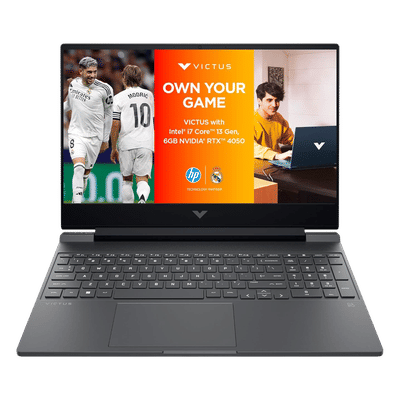 HP Victus 15-fa2104TX Intel Core i7 13th Gen Gaming Laptop (16GB, 512GB SSD, Windows 11 Home, 6GB Graphics, 15.6 inch 144 Hz IPS Full HD Display, NVIDIA GeForce RTX 4050, Mica Silver, 2.29 KG)