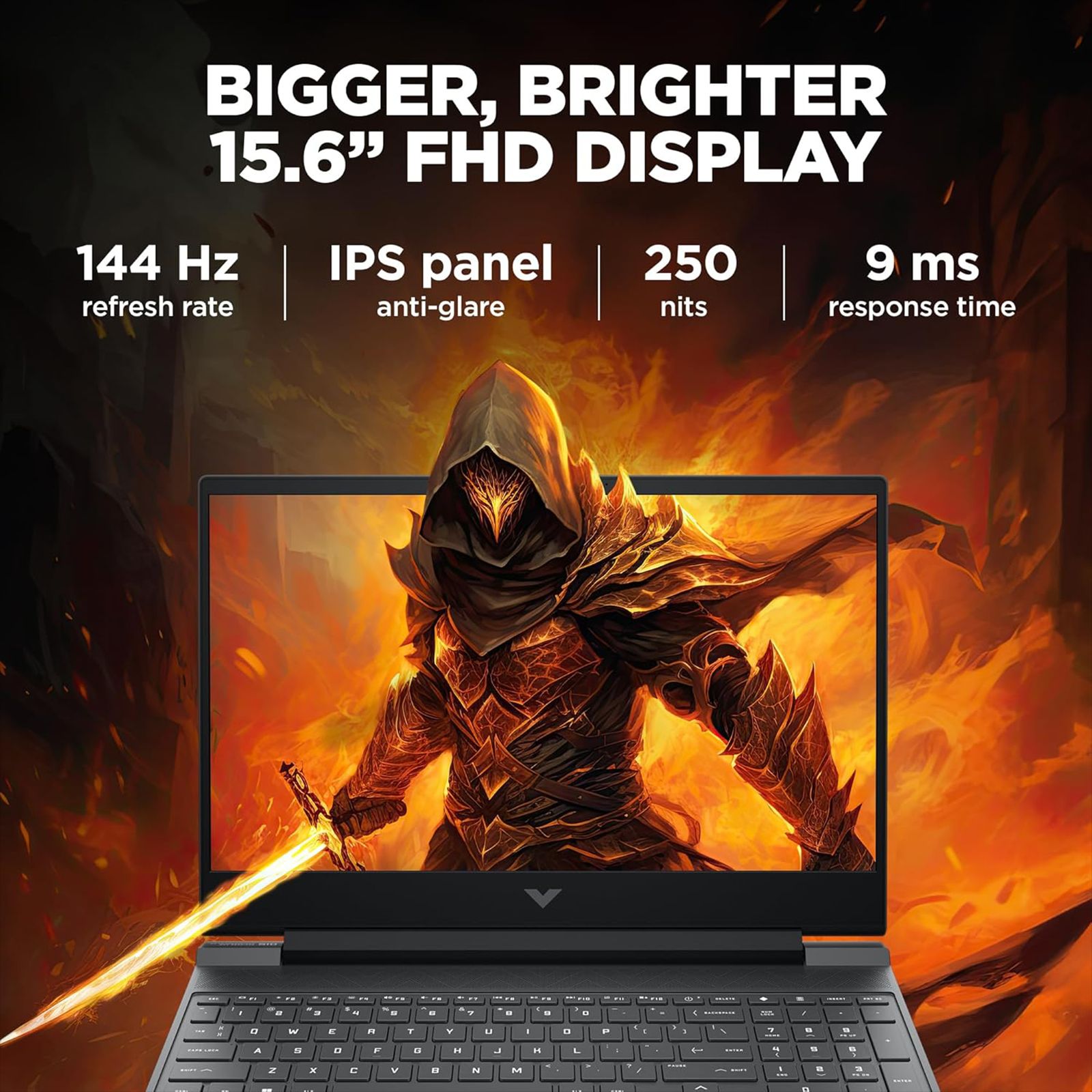 HP Victus 15-fa2104TX Intel Core i7 13th Gen Gaming Laptop (16GB, 512GB SSD, Windows 11 Home, 6GB Graphics, 15.6 inch 144 Hz IPS Full HD Display, NVIDIA GeForce RTX 4050, Mica Silver, 2.29 KG)_6