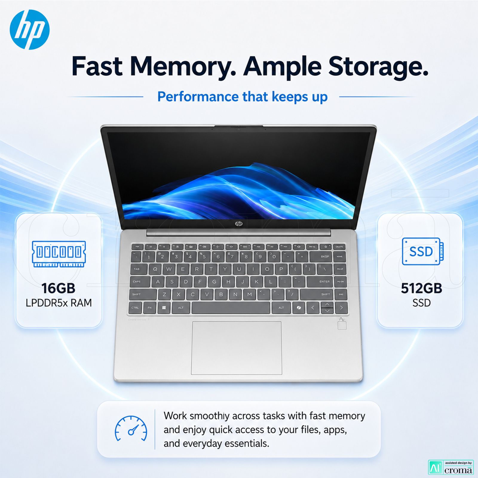 HP OmniBook 3 14-ha0000AU AMD Ryzen AI 5 Thin & Light Laptop (16GB, 512GB SSD, Windows 11 Home, 14 inch Full HD Display, Glacier Silver, 1.47 KG) HP OmniBook 3 14-ha0000AU AMD Ryzen AI 5 Thin & Light Laptop (16GB, 512GB SSD, Windows 11 Home, 14 inch Full HD Display, Glacier Silver, 1.47 KG)_5