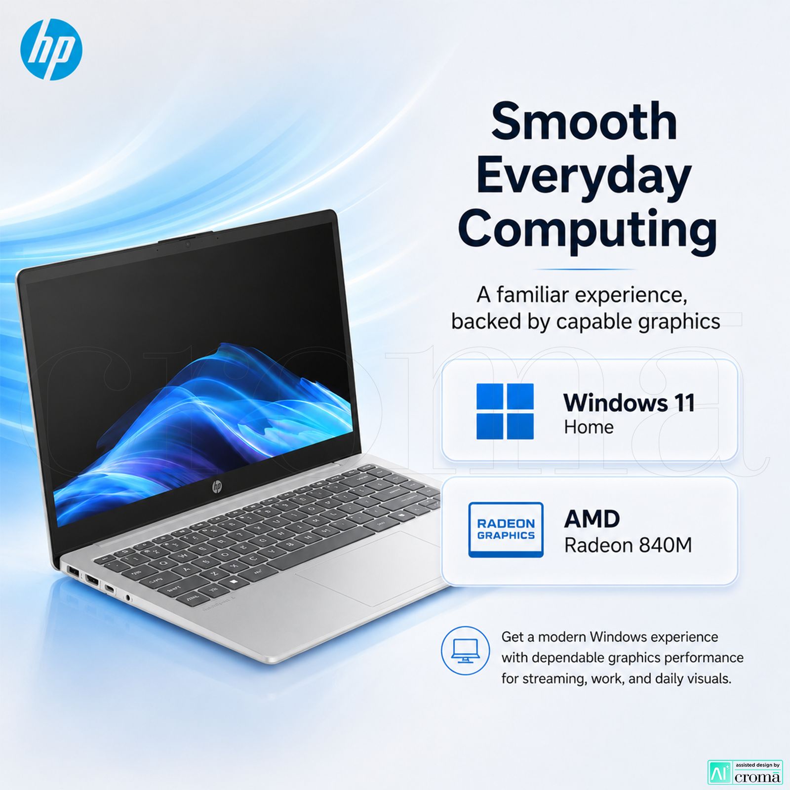 HP OmniBook 3 14-ha0000AU AMD Ryzen AI 5 Thin & Light Laptop (16GB, 512GB SSD, Windows 11 Home, 14 inch Full HD Display, Glacier Silver, 1.47 KG) HP OmniBook 3 14-ha0000AU AMD Ryzen AI 5 Thin & Light Laptop (16GB, 512GB SSD, Windows 11 Home, 14 inch Full HD Display, Glacier Silver, 1.47 KG)_6