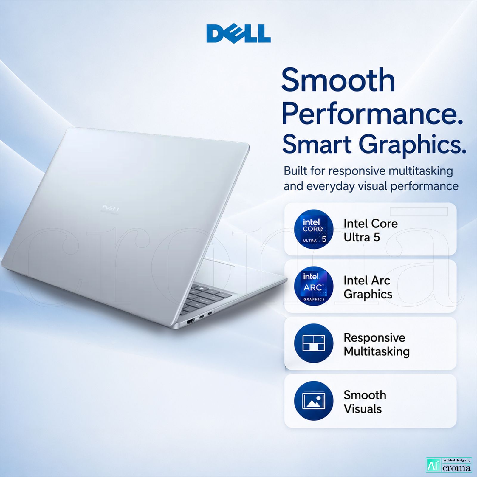 Dell 16 Plus Intel Core Ultra 5 Thin & Light Laptop (16GB, 512GB SSD, Windows 11 Home, 16 inch Full HD+ IPS Display, MS Office Home 2024, Ice Blue, 1.87 KG) Dell 16 Plus Intel Core Ultra 5 Thin & Light Laptop (16GB, 512GB SSD, Windows 11 Home, 16 inch Full HD+ IPS Display, MS Office Home 2024, Ice Blue, 1.87 KG)_4