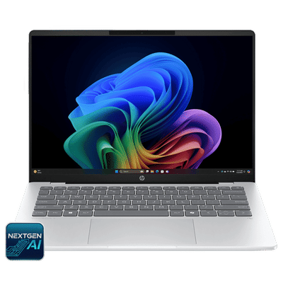 HP OmniBook 5 14-he0015QU Qualcomm Snapdragon
                      X Thing & Light Laptop (16GB, 1TB SSD, Windows
                      11 Home, 14 inch 2K OLED Display, MS Office Home
                      2024, Glacier Silver, 1.35 KG)