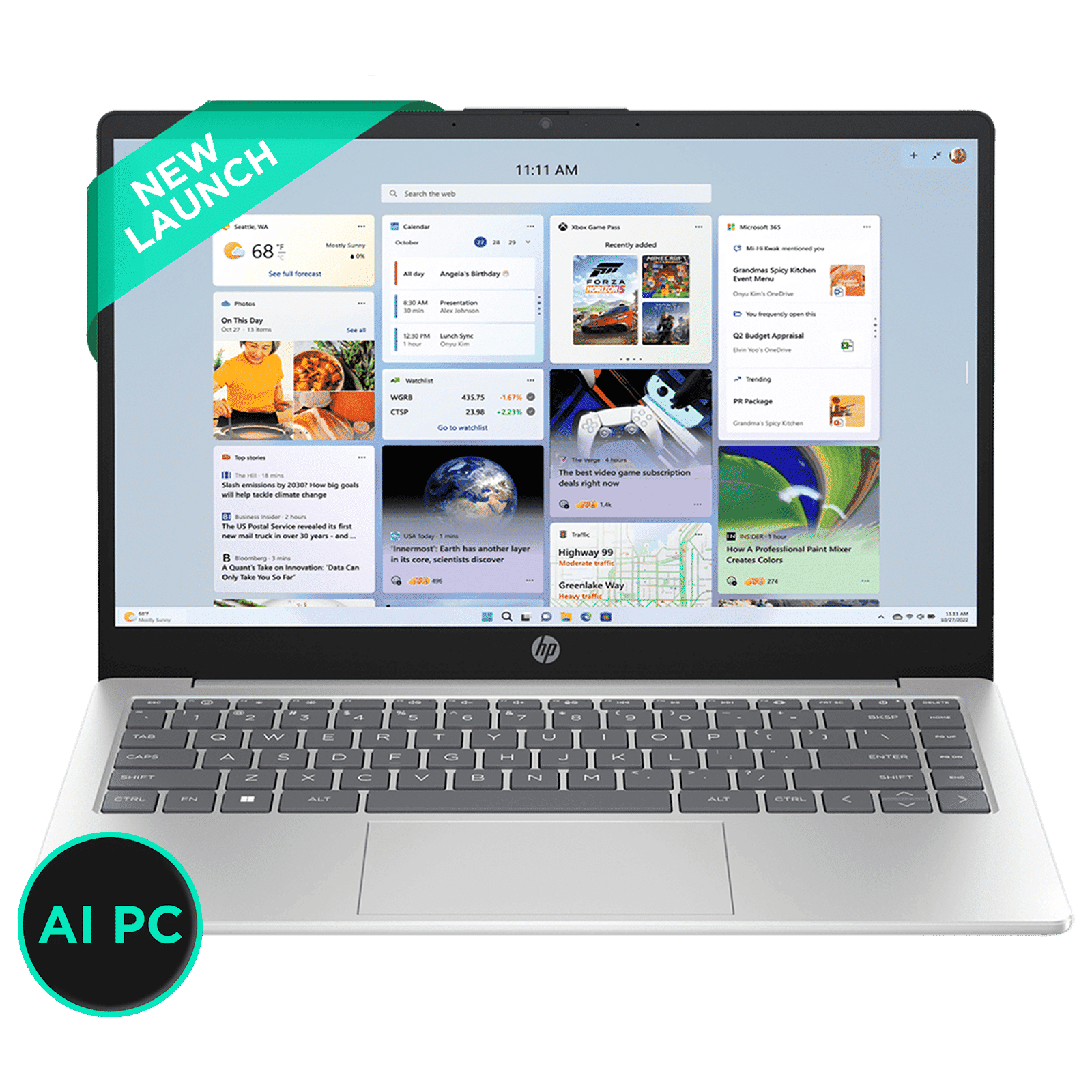 HP 14-gr1028TU Intel Core Ultra 7 Thin & Light Laptop (16GB, 512GB SSD, Windows 11 Home, 14 inch Full HD Display, Natural Silver, 1.4 KG)_1