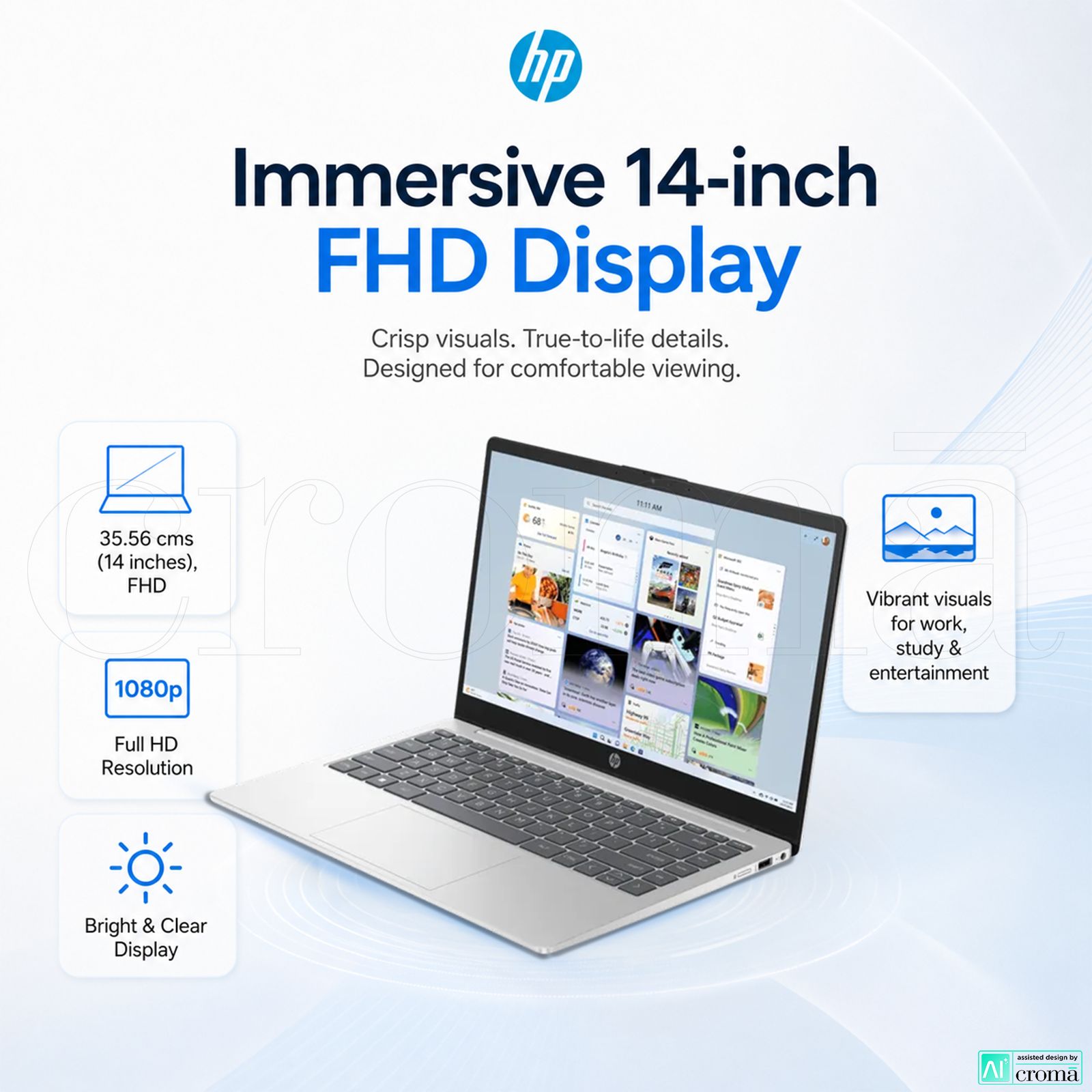 HP 14-gr1028TU Intel Core Ultra 7 Thin & Light Laptop (16GB, 512GB SSD, Windows 11 Home, 14 inch Full HD Display, Natural Silver, 1.4 KG)_3