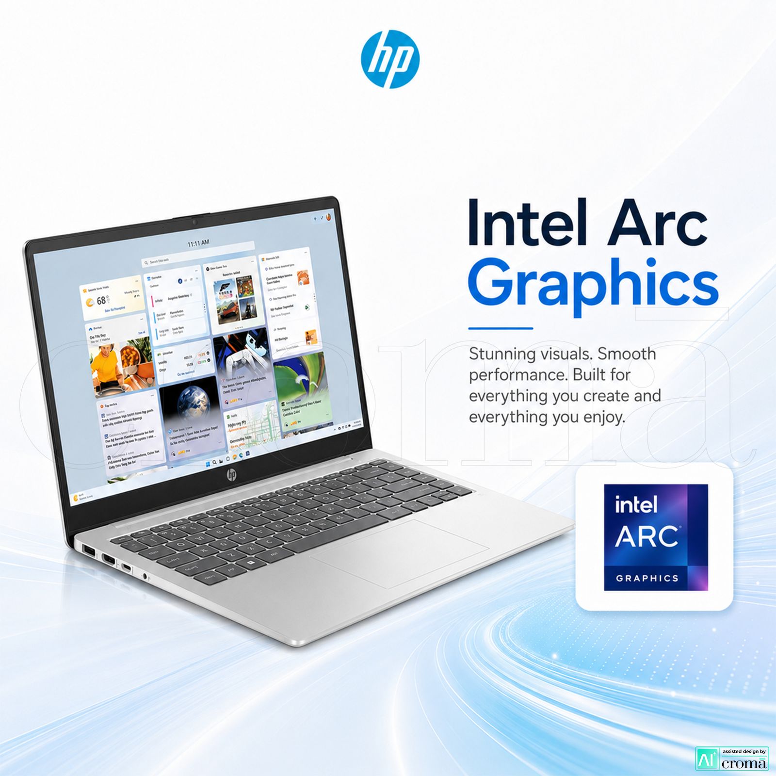 HP 14-gr1028TU Intel Core Ultra 7 Thin & Light Laptop (16GB, 512GB SSD, Windows 11 Home, 14 inch Full HD Display, Natural Silver, 1.4 KG)_5