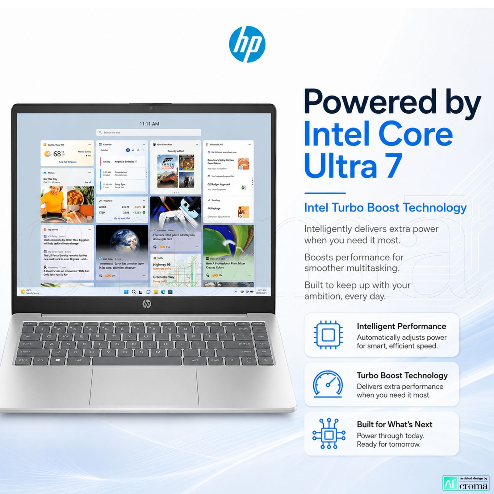 HP 14-gr1028TU Intel Core Ultra 7 Thin & Light Laptop (16GB, 512GB SSD, Windows 11 Home, 14 inch Full HD Display, Natural Silver, 1.4 KG)_6