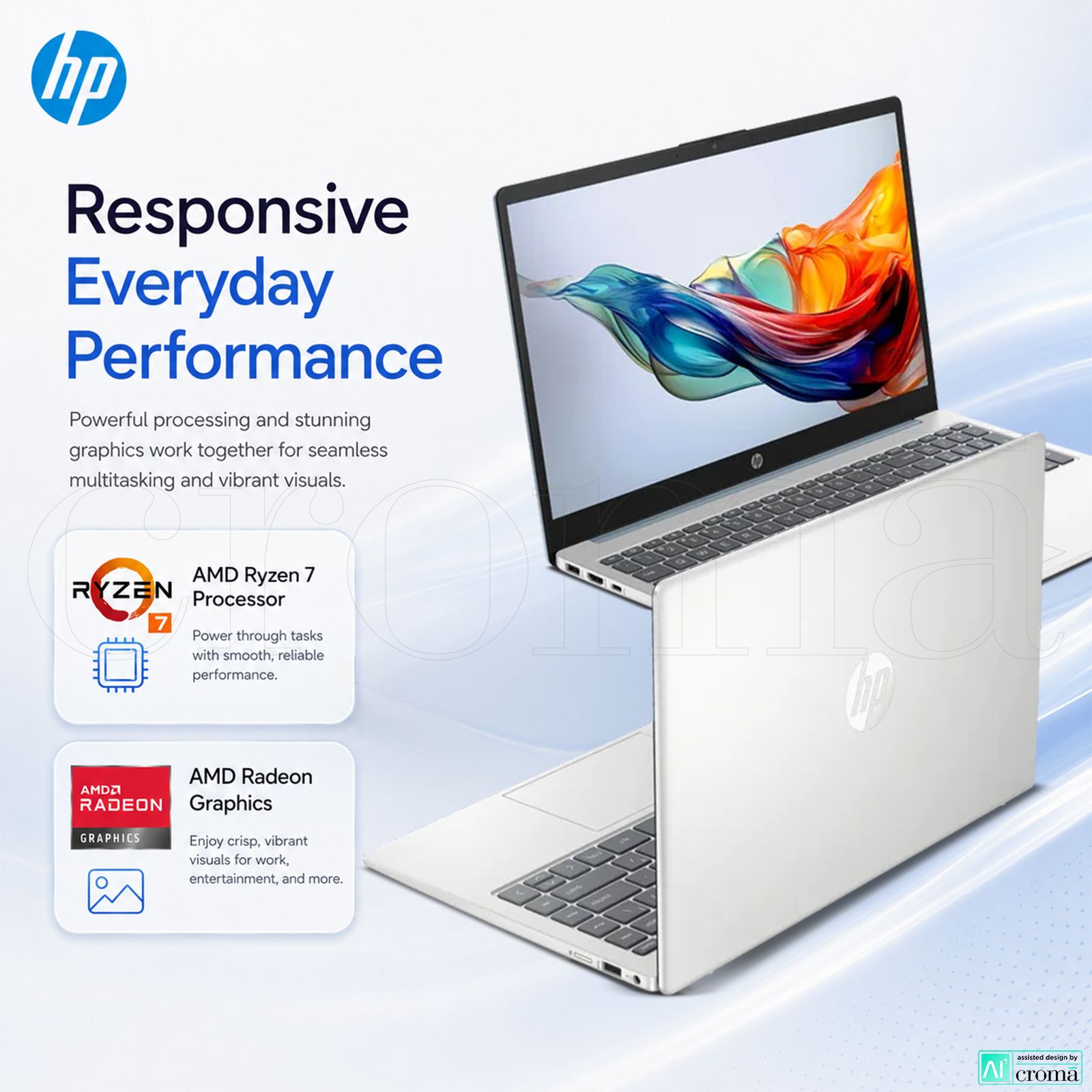 HP 15-fc0533AU AMD Ryzen 7 Thin & Light Laptop (16GB, 512GB SSD, Windows 11 Home, 15.6 inch Full HD Display, Natural Silver, 1.59 KG)_4