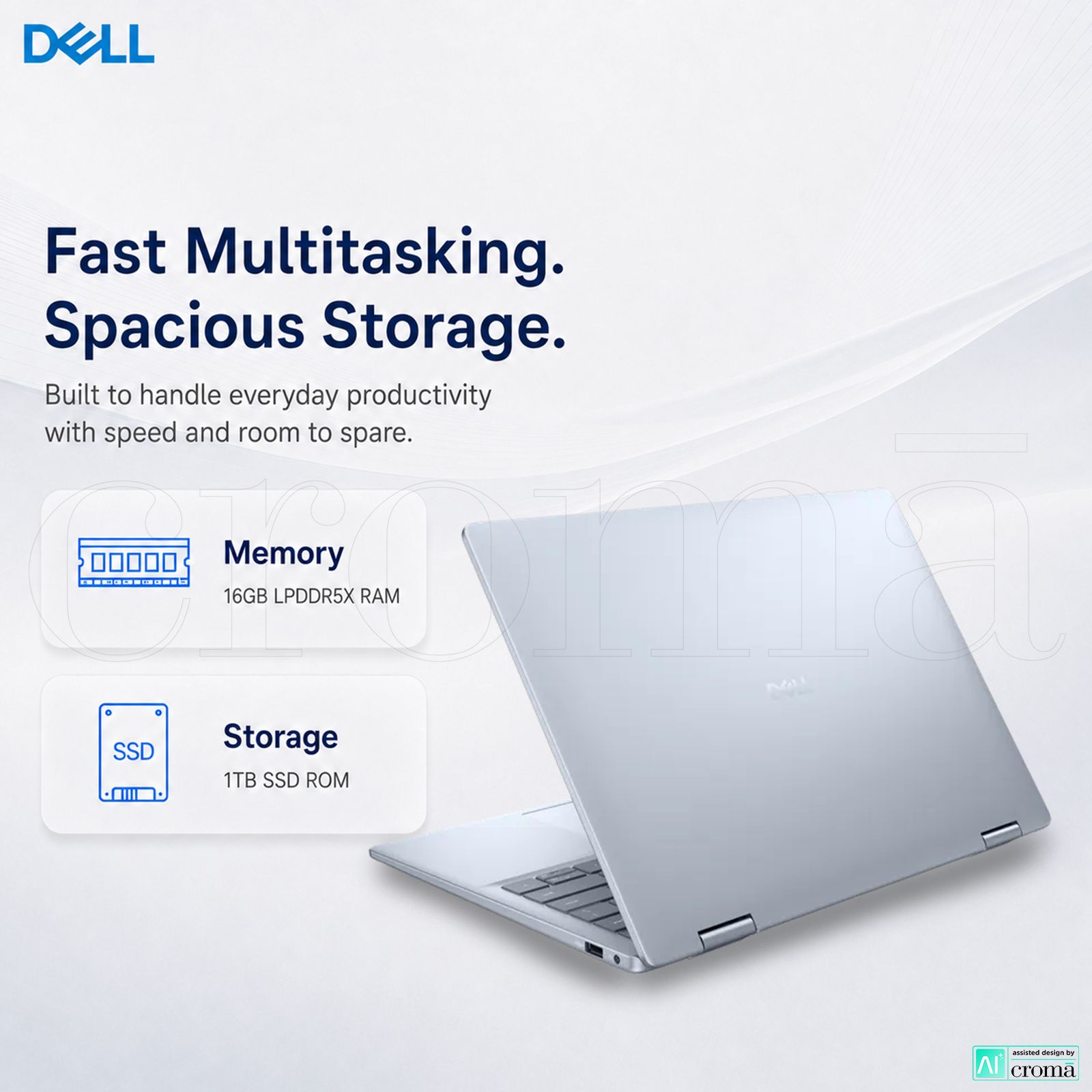 Dell 14 Plus Intel Core Ultra 7 Touchscreen 2-in-1 Laptop (16GB, 1TB SSD, Windows 11 Home, 14 inch FHD+ WVA Display, MS Office Home 2024, Ice Blue, 1.61 KG)_6