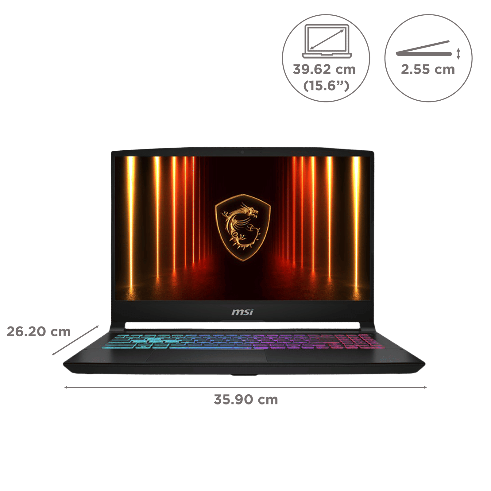 MSI Katana 15 HX B14WEK-642IN Intel Core i5 14th Gen Gaming Laptop (16GB, 512GB SSD, Windows 11 Home, 8GB Graphics, 15.6 inch 144 Hz Full HD Display, NVIDIA GeForce RTX 5050, MS Office Home 2024, Black, 2.55 KG)_2