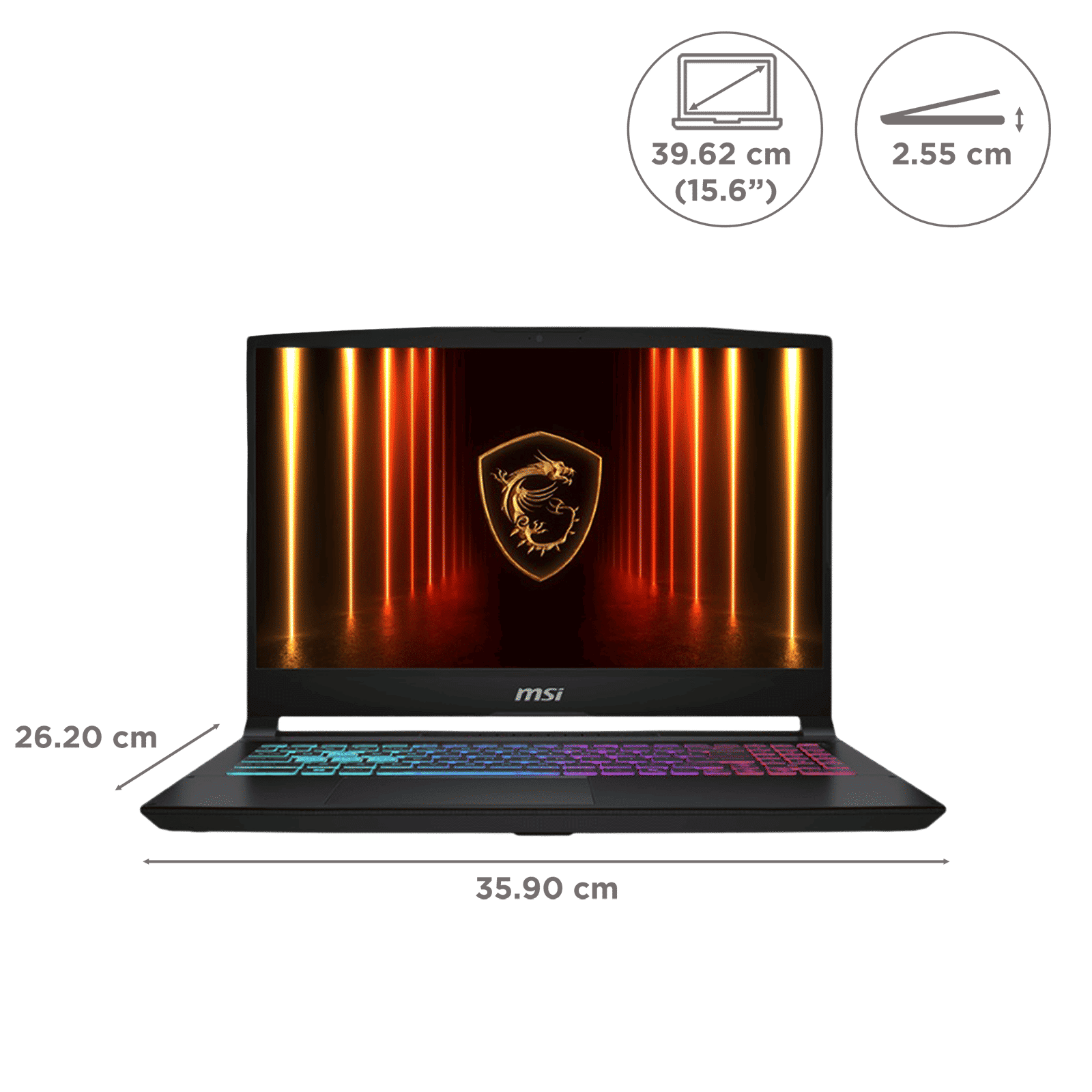 MSI Katana 15 HX B14WEK-642IN Intel Core i5 14th Gen Gaming Laptop (16GB, 512GB SSD, Windows 11 Home, 8GB Graphics, 15.6 inch 144 Hz Full HD Display, NVIDIA GeForce RTX 5050, MS Office Home 2024, Black, 2.55 KG)_8