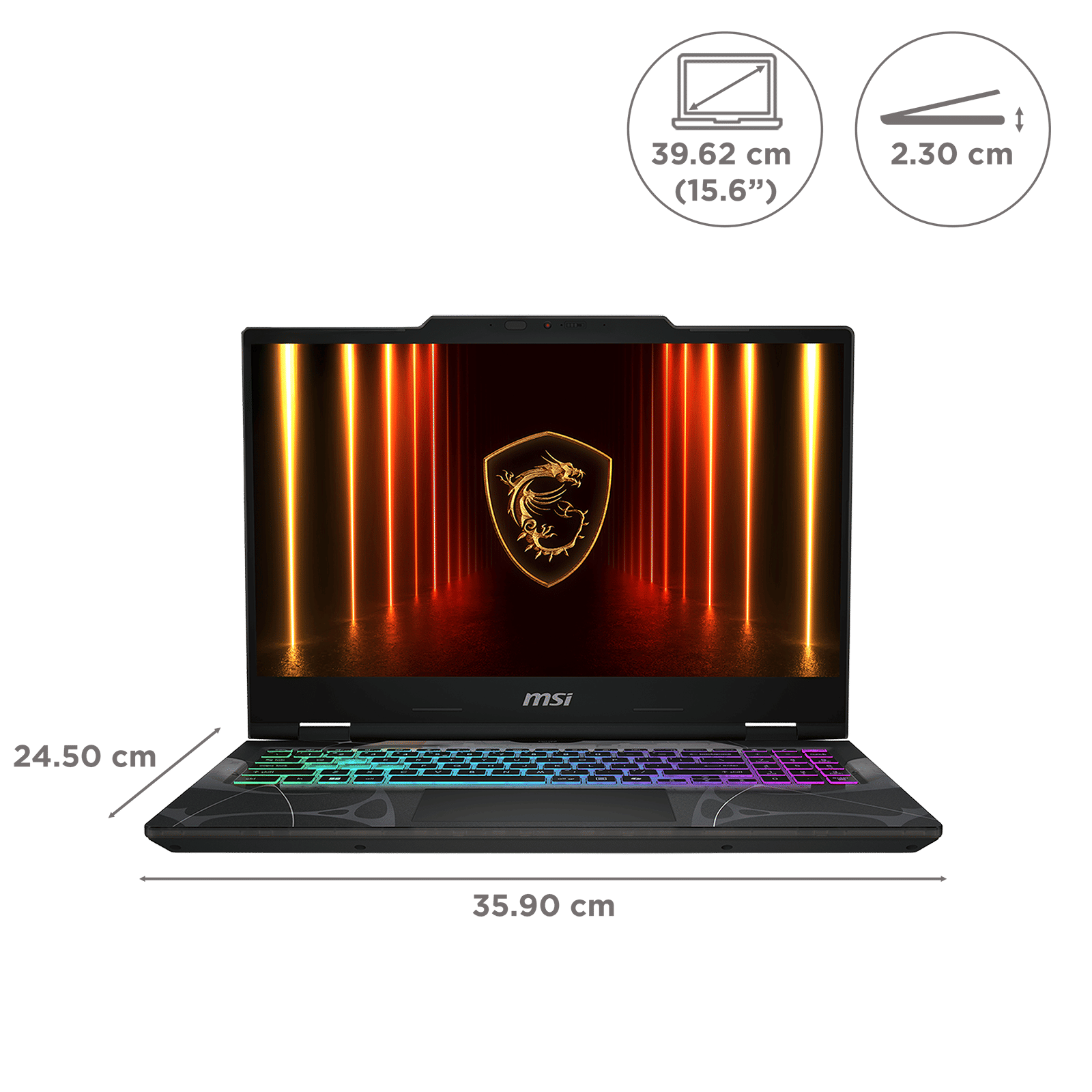 MSI Cyborg 15 B2RWFKG-246IN Intel Core 7 Gaming Laptop (16GB, 1TB SSD, Windows 11 Home, 8GB Graphics, 15.6 inch 144 Hz Full HD Display, NVIDIA GeForce RTX 5060, MS Office Home 2024, Translucent Black, 1.95 KG) MSI Cyborg 15 B2RWFKG-246IN Intel Core 7 Gaming Laptop (16GB, 1TB SSD, Windows 11 Home, 8GB Graphics, 15.6 inch 144 Hz Full HD Display, NVIDIA GeForce RTX 5060, MS Office Home 2024, Translucent Black, 1.95 KG)_2
