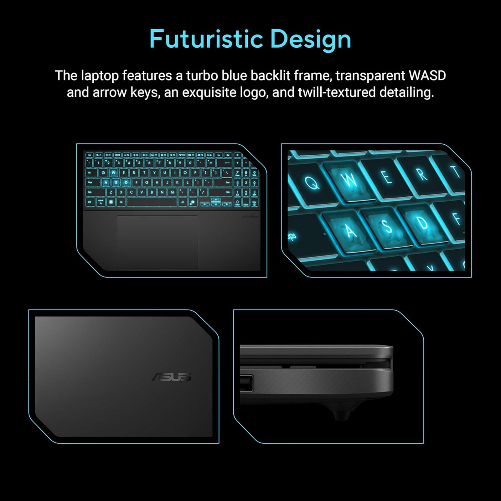 ASUS V16 V3607VH-RP038WS Intel Core 7 Gaming Laptop (16GB, 512GB SSD, Windows 11 Home, 8GB Graphics, 16 inch 144 Hz WUXGA Display, NVIDIA GeForce RTX 5050, MS Office Home 2024, Black, 1.95 KG)_4