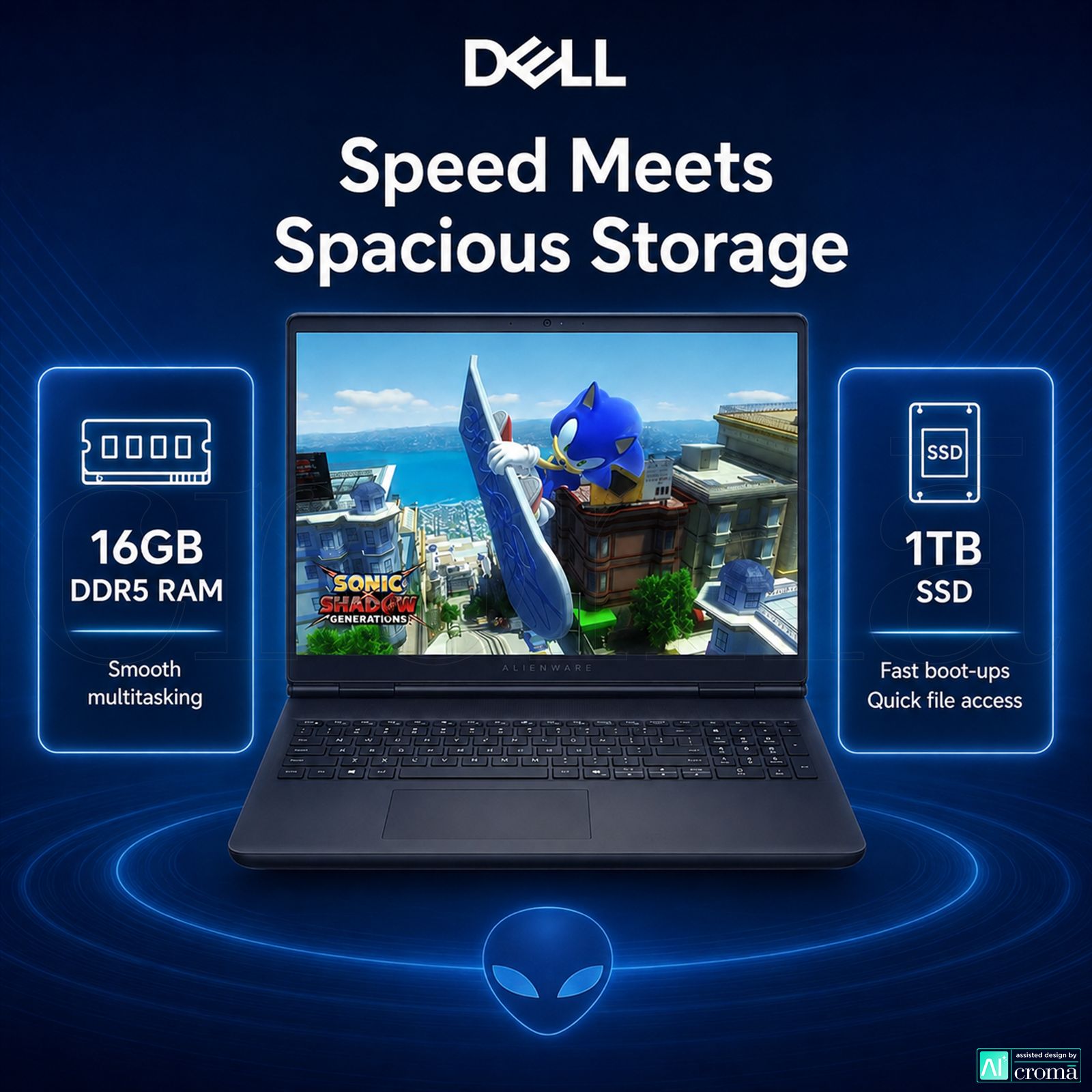 DELL Alienware 16 Aurora Intel Core 7 Gaming Laptop (16GB, 1TB SSD, Windows 11 Home, 8GB Graphics, 16 inch 120 Hz QHD+ WQXGA Display, NVIDIA GeForce RTX 5050, MS Office Home 2024, Interstellar Indigo, 2.57 KG) DELL Alienware 16 Aurora Intel Core 7 Gaming Laptop (16GB, 1TB SSD, Windows 11 Home, 8GB Graphics, 16 inch 120 Hz QHD+ WQXGA Display, NVIDIA GeForce RTX 5050, MS Office Home 2024, Interstellar Indigo, 2.57 KG)_6