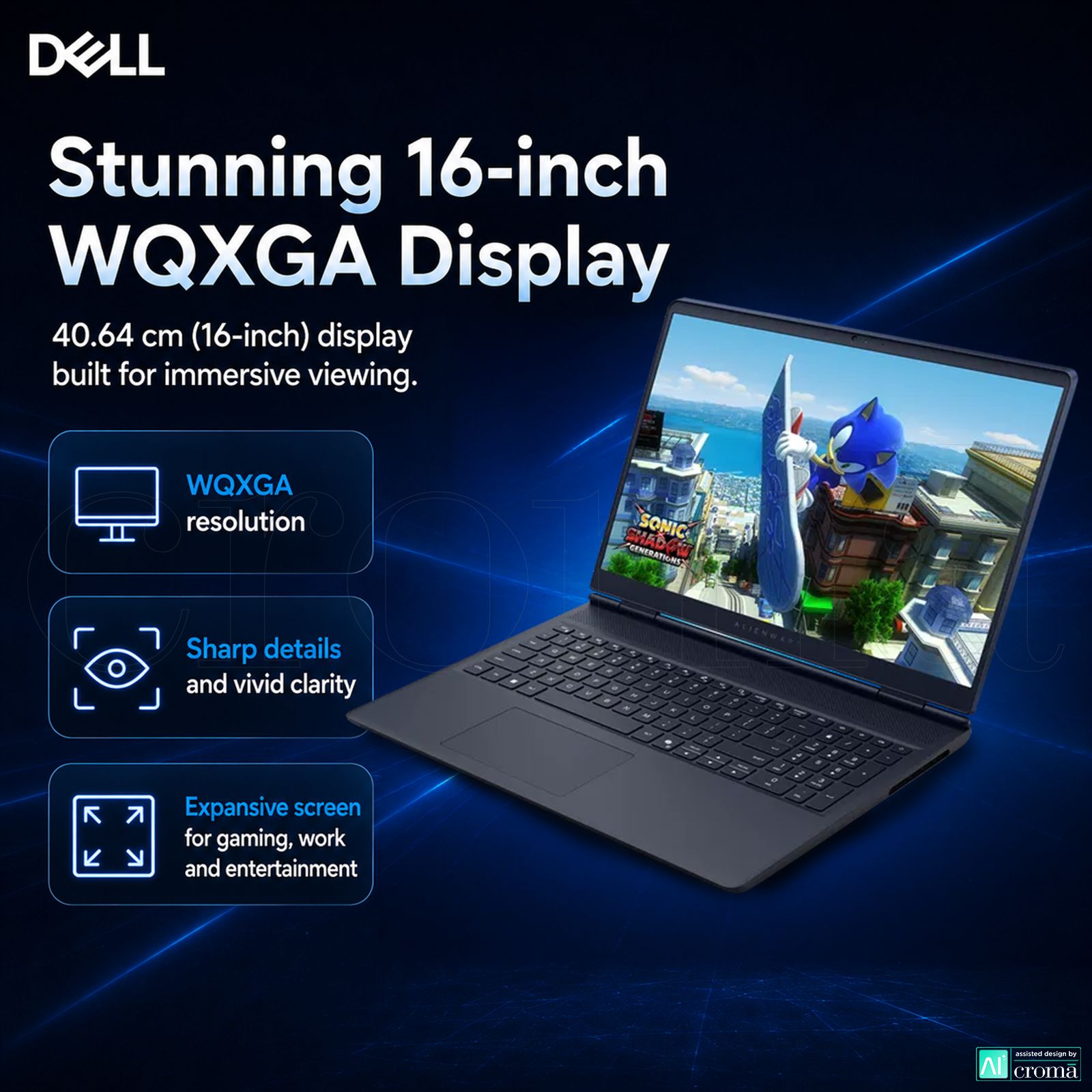 DELL Alienware 16 Aurora Intel Core 7 Gaming Laptop (16GB, 1TB SSD, Windows 11 Home, 8GB Graphics, 16 inch 120 Hz WQXGA Display, NVIDIA GeForce RTX 5060, MS Office Home 2024, Interstellar Indigo, 2.57 KG) DELL Alienware 16 Aurora Intel Core 7 Gaming Laptop (16GB, 1TB SSD, Windows 11 Home, 8GB Graphics, 16 inch 120 Hz WQXGA Display, NVIDIA GeForce RTX 5060, MS Office Home 2024, Interstellar Indigo, 2.57 KG)_4