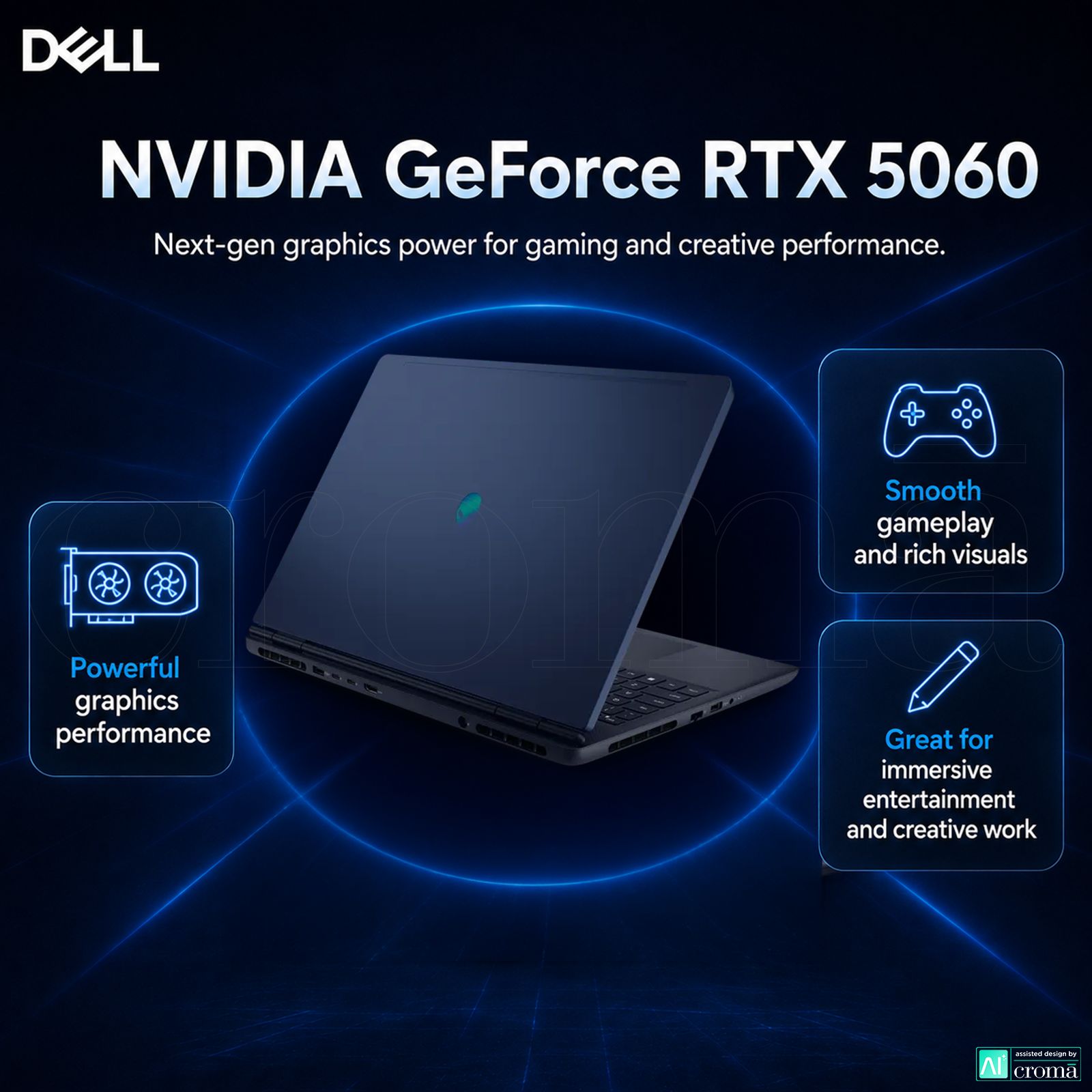 DELL Alienware 16 Aurora Intel Core 7 Gaming Laptop (16GB, 1TB SSD, Windows 11 Home, 8GB Graphics, 16 inch 120 Hz WQXGA Display, NVIDIA GeForce RTX 5060, MS Office Home 2024, Interstellar Indigo, 2.57 KG) DELL Alienware 16 Aurora Intel Core 7 Gaming Laptop (16GB, 1TB SSD, Windows 11 Home, 8GB Graphics, 16 inch 120 Hz WQXGA Display, NVIDIA GeForce RTX 5060, MS Office Home 2024, Interstellar Indigo, 2.57 KG)_5