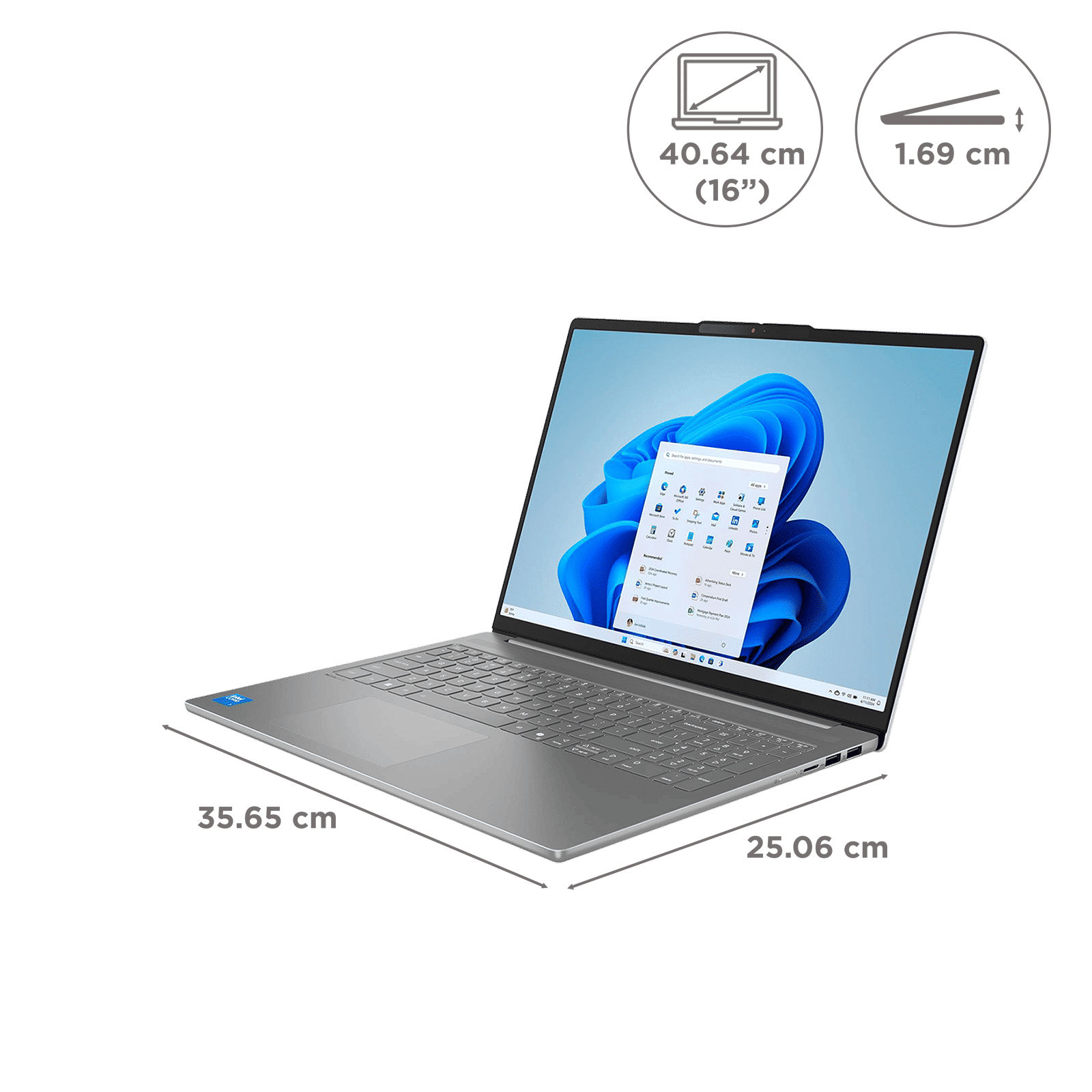 Lenovo IdeaPad Slim 5 16IRH10R Intel Core 5 Thin & Light Laptop (16GB, 512GB SSD, Windows 11 Home, 16 inch WUXGA IPS Display, MS Office Home 2024, Luna Grey, 1.85 KG) Lenovo IdeaPad Slim 5 16IRH10R Intel Core 5 Thin & Light Laptop (16GB, 512GB SSD, Windows 11 Home, 16 inch WUXGA IPS Display, MS Office Home 2024, Luna Grey, 1.85 KG)_2