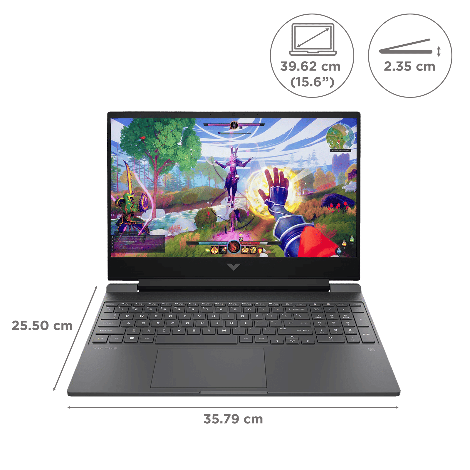 HP Victus 15-fb3185AX AMD Ryzen 7 Gaming Laptop (24GB, 1TB SSD, Windows 11 Home, 8GB Graphics, 15.6 inch 144 Hz Full HD IPS Display, NVIDIA GeForce RTX 5050, MS Office Home 2024, Mica Silver, 2.29 KG)_2