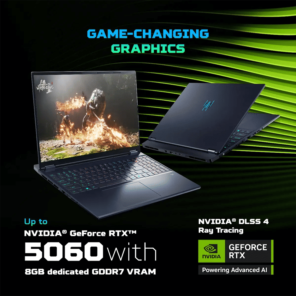 Acer Predator Helios Neo 16S PHN16S-71 Intel Core Ultra 7 Gaming Laptop (16GB, 1TB SSD, Windows 11 Home, 8GB Graphics, 16 inch 240 Hz OLED Display, NVIDIA GeForce RTX 5060, Abyssal Black, 2.3 KG) Acer Predator Helios Neo 16S PHN16S-71 Intel Core Ultra 7 Gaming Laptop (16GB, 1TB SSD, Windows 11 Home, 8GB Graphics, 16 inch 240 Hz OLED Display, NVIDIA GeForce RTX 5060, Abyssal Black, 2.3 KG)_4