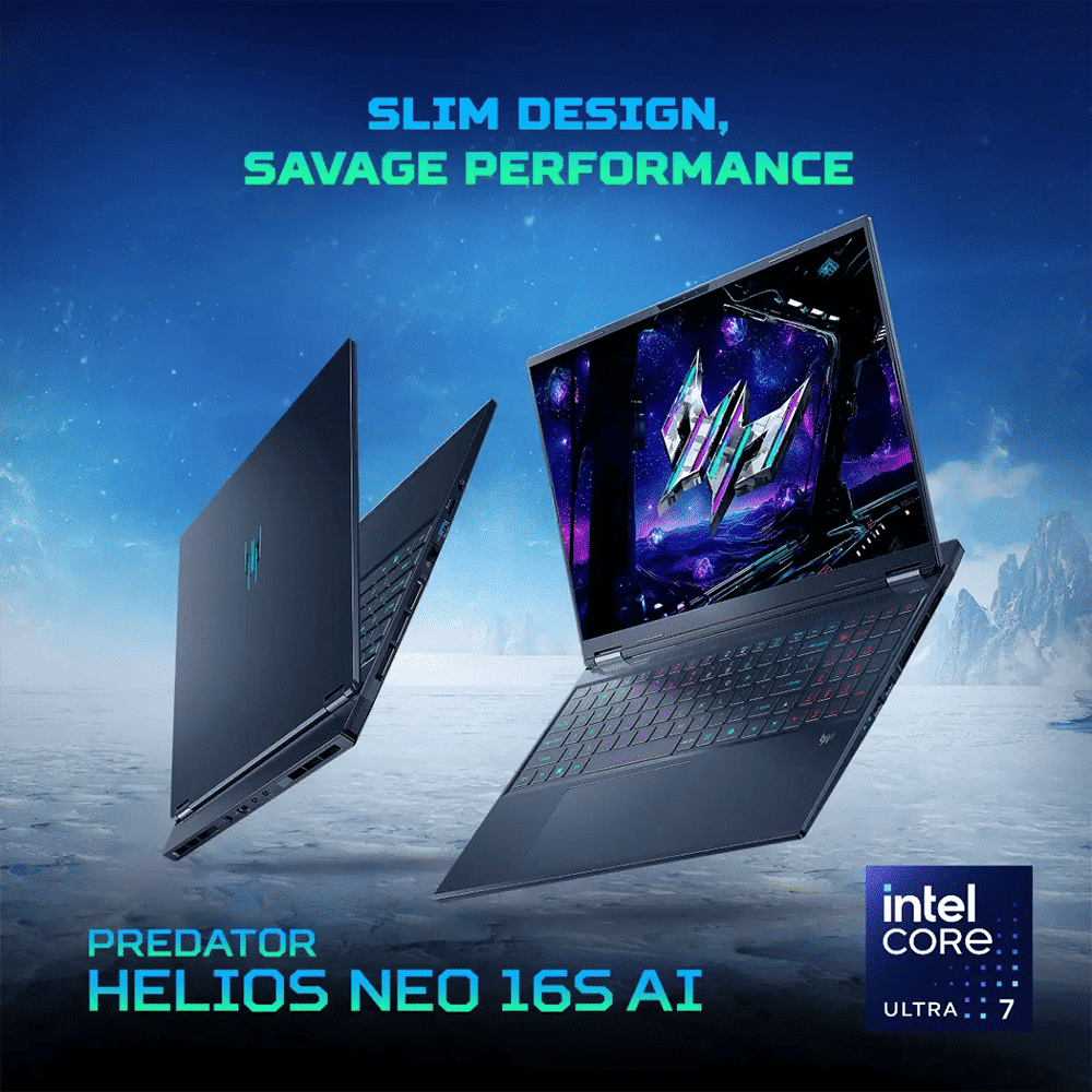 Acer Predator Helios Neo 16S PHN16S-71 Intel Core Ultra 7 Gaming Laptop (16GB, 1TB SSD, Windows 11 Home, 8GB Graphics, 16 inch 240 Hz OLED Display, NVIDIA GeForce RTX 5050, Abyssal Black, 2.3 KG) Acer Predator Helios Neo 16S PHN16S-71 Intel Core Ultra 7 Gaming Laptop (16GB, 1TB SSD, Windows 11 Home, 8GB Graphics, 16 inch 240 Hz OLED Display, NVIDIA GeForce RTX 5050, Abyssal Black, 2.3 KG)_11
