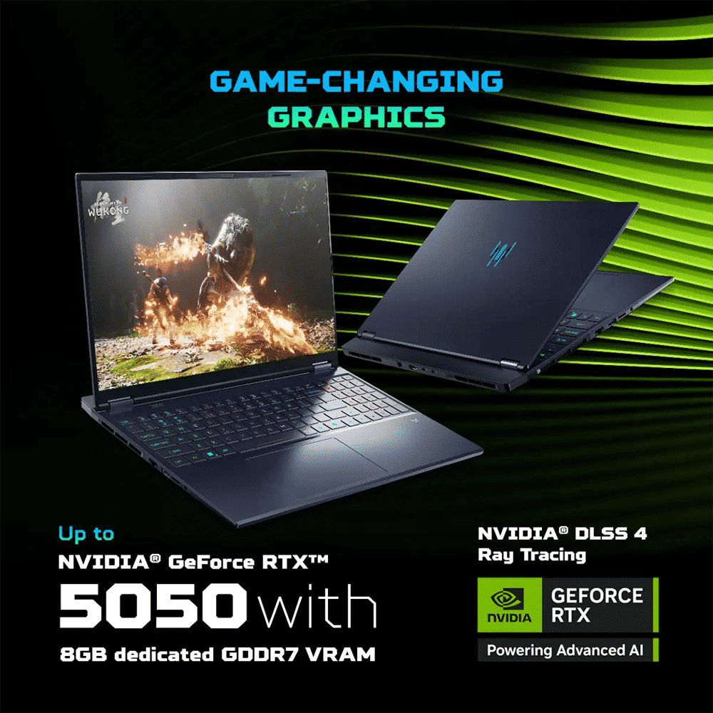 Acer Predator Helios Neo 16S PHN16S-71 Intel Core Ultra 7 Gaming Laptop (16GB, 1TB SSD, Windows 11 Home, 8GB Graphics, 16 inch 240 Hz OLED Display, NVIDIA GeForce RTX 5050, Abyssal Black, 2.3 KG) Acer Predator Helios Neo 16S PHN16S-71 Intel Core Ultra 7 Gaming Laptop (16GB, 1TB SSD, Windows 11 Home, 8GB Graphics, 16 inch 240 Hz OLED Display, NVIDIA GeForce RTX 5050, Abyssal Black, 2.3 KG)_5