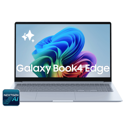 SAMSUNG Galaxy Book4 Edge Qualcomm Snapdragon X Thin & Light Laptop (16GB, 512GB eUFS, Windows 11 Home, 15.59 inch Full HD IPS Display, MS Office Home & Student 2024, Sapphire Blue, 1.5 KG)