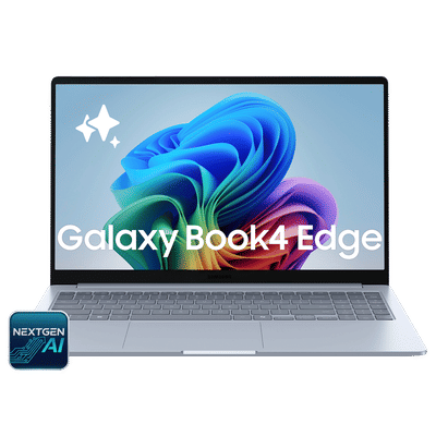 SAMSUNG Galaxy Book4 Edge Qualcomm Snapdragon
                      X Thin & Light Laptop (16GB, 512GB eUFS,
                      Windows 11 Home, 15.59 inch Full HD IPS Display,
                      MS Office Home & Student 2024, Sapphire Blue,
                      1.5 KG)