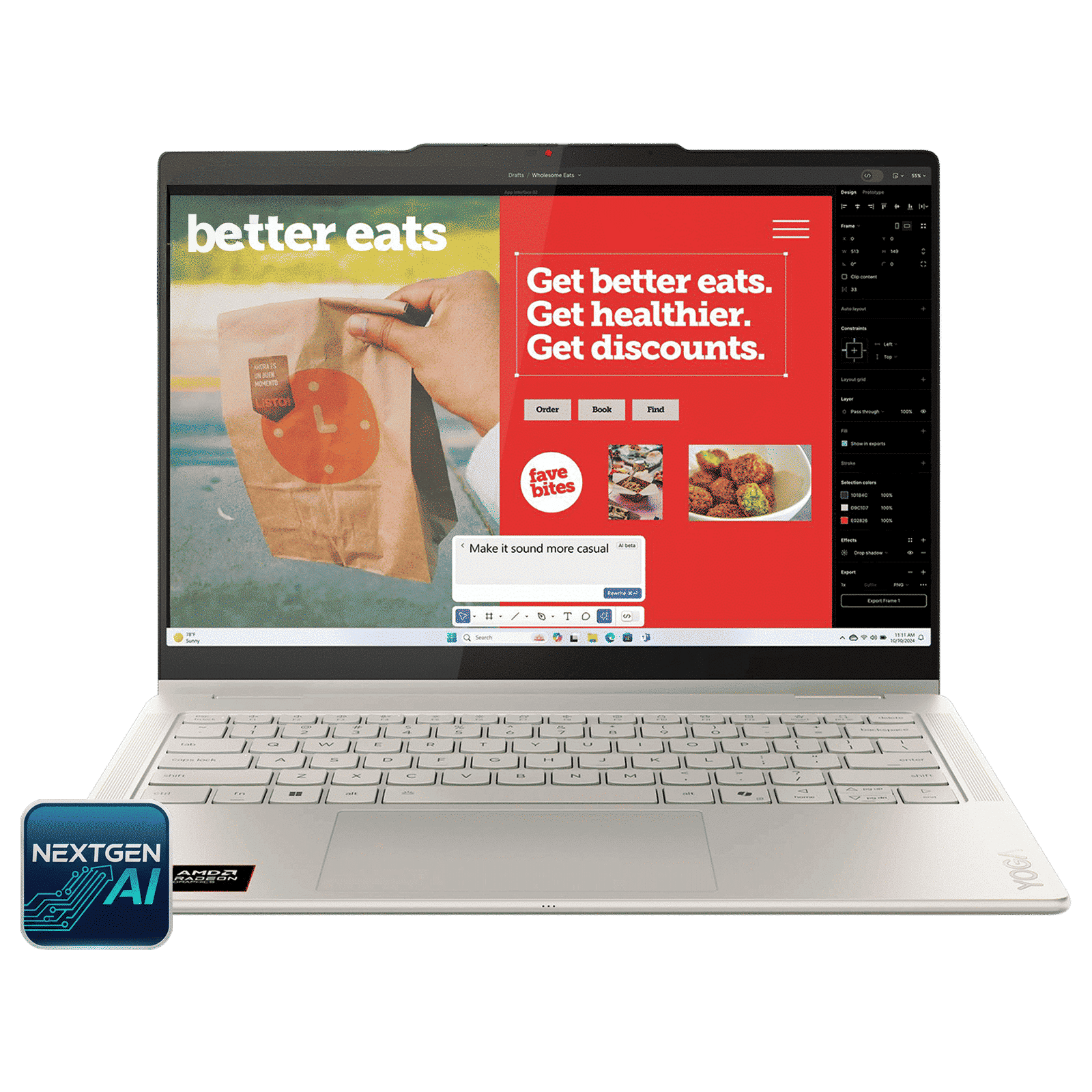 Lenovo Yoga 7 14AKP10 AMD Ryzen AI 7 Touchscreen 2-in-1 Laptop (24GB, 1TB SSD, Windows 11 Home, WUXGA OLED Display, MS Office Home 2024, Seashell, 1.38 KG) Lenovo Yoga 7 14AKP10 AMD Ryzen AI 7 Touchscreen 2-in-1 Laptop (24GB, 1TB SSD, Windows 11 Home, WUXGA OLED Display, MS Office Home 2024, Seashell, 1.38 KG)_1