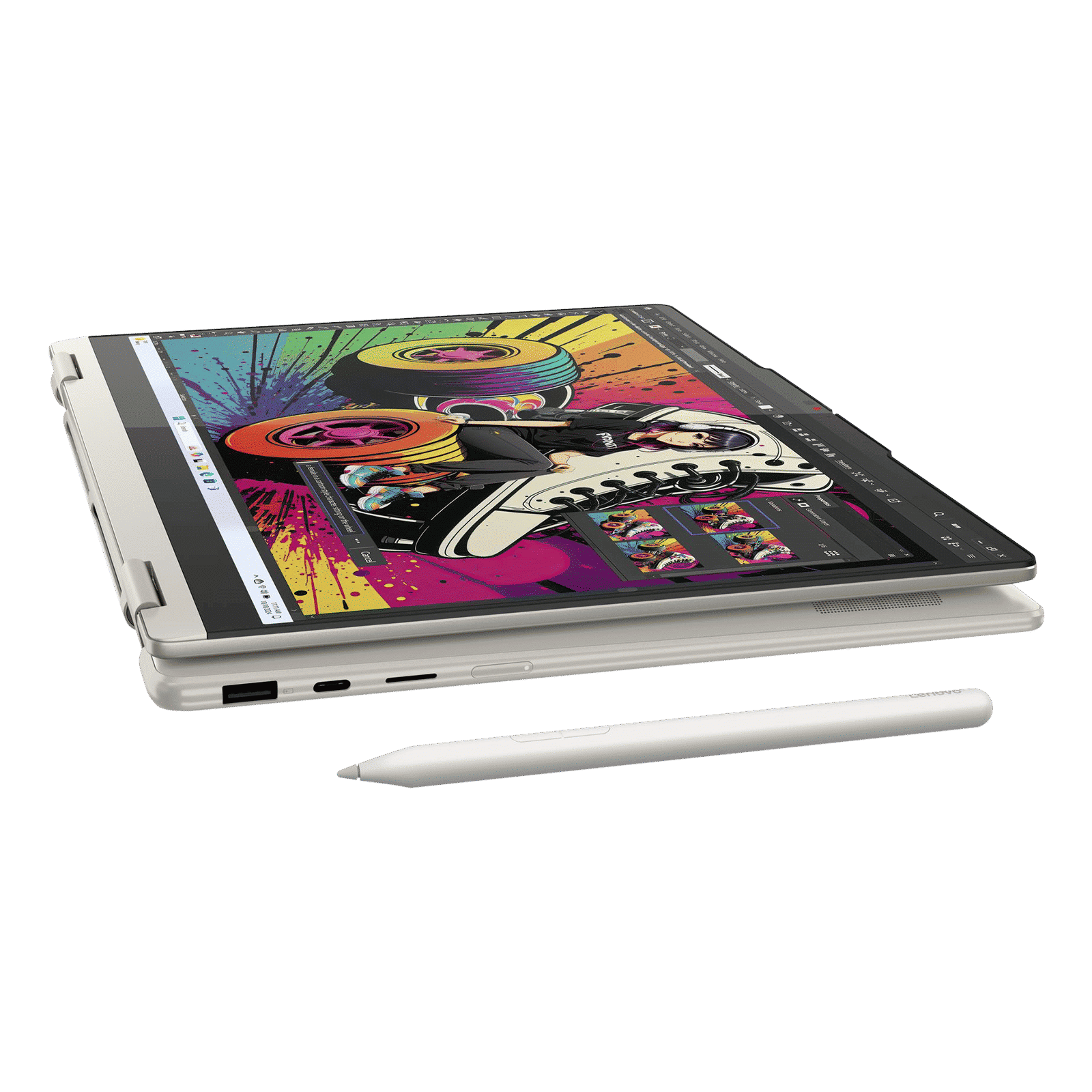 Lenovo Yoga 7 14AKP10 AMD Ryzen AI 7 Touchscreen 2-in-1 Laptop (24GB, 1TB SSD, Windows 11 Home, WUXGA OLED Display, MS Office Home 2024, Seashell, 1.38 KG) Lenovo Yoga 7 14AKP10 AMD Ryzen AI 7 Touchscreen 2-in-1 Laptop (24GB, 1TB SSD, Windows 11 Home, WUXGA OLED Display, MS Office Home 2024, Seashell, 1.38 KG)_11