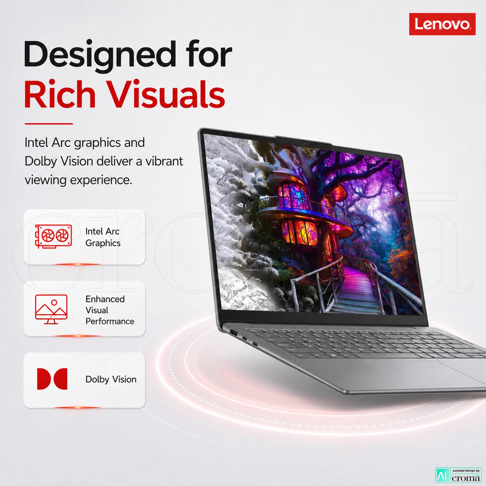 Lenovo Yoga Slim 7 14IMH9 Intel Core Ultra 7 Thin & Light Laptop (32GB, 1TB SSD, Windows 11 Home, 14 inch WUXGA OLED Display, MS Office Home 2024, Luna Grey, 1.39 KG)_3