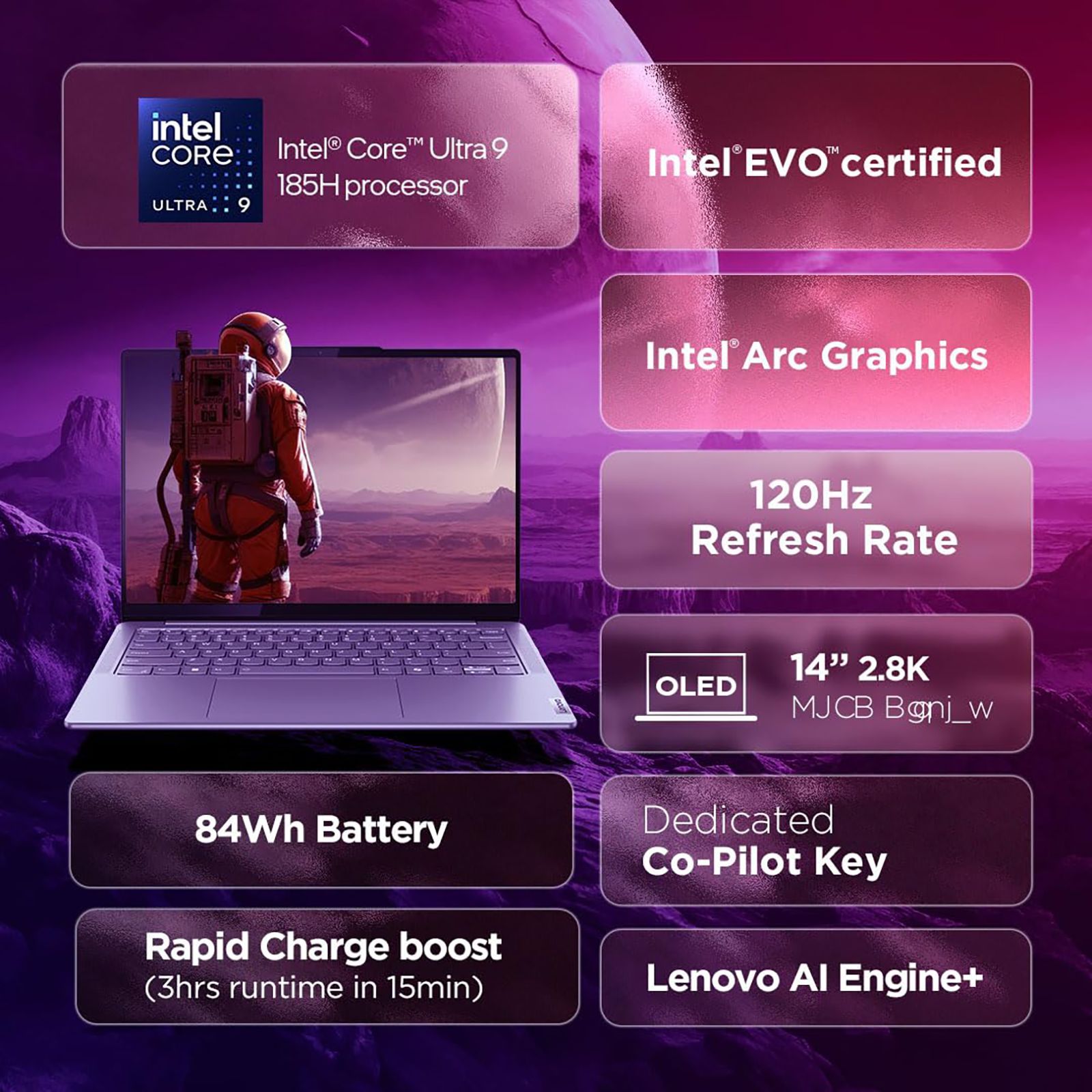 Lenovo Yoga Slim 7 14IMH9 Intel Core 9 Thin & Light Laptop (32GB, 1TB SSD, WIndows 11 Home, 14 inch WUXGA OLED Display, MS Office Home 2024, Luna Grey, 1.39 KG) Lenovo Yoga Slim 7 14IMH9 Intel Core 9 Thin & Light Laptop (32GB, 1TB SSD, WIndows 11 Home, 14 inch WUXGA OLED Display, MS Office Home 2024, Luna Grey, 1.39 KG)_2