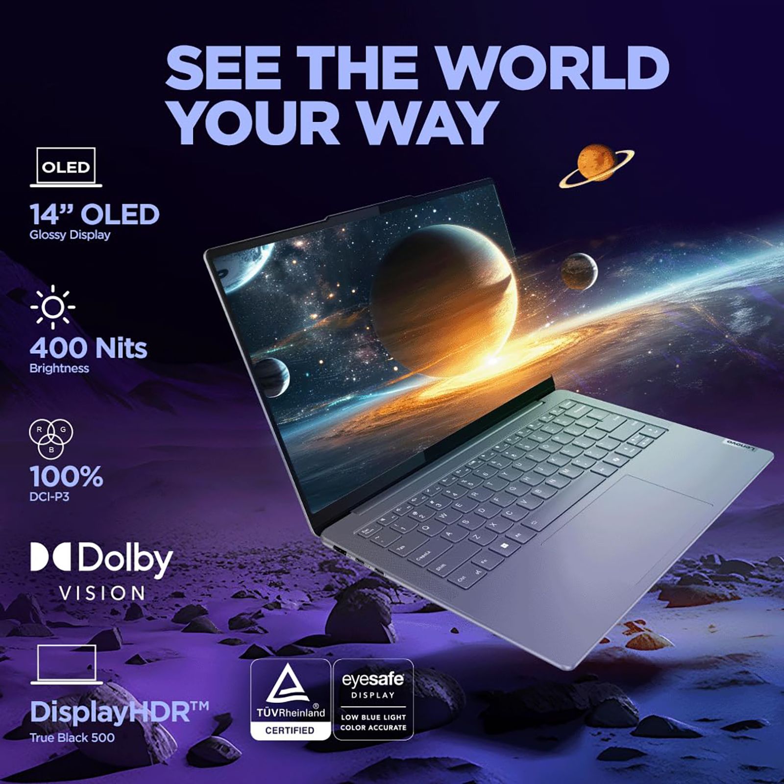 Lenovo Yoga Slim 7 14IMH9 Intel Core 9 Thin & Light Laptop (32GB, 1TB SSD, WIndows 11 Home, 14 inch WUXGA OLED Display, MS Office Home 2024, Luna Grey, 1.39 KG) Lenovo Yoga Slim 7 14IMH9 Intel Core 9 Thin & Light Laptop (32GB, 1TB SSD, WIndows 11 Home, 14 inch WUXGA OLED Display, MS Office Home 2024, Luna Grey, 1.39 KG)_3