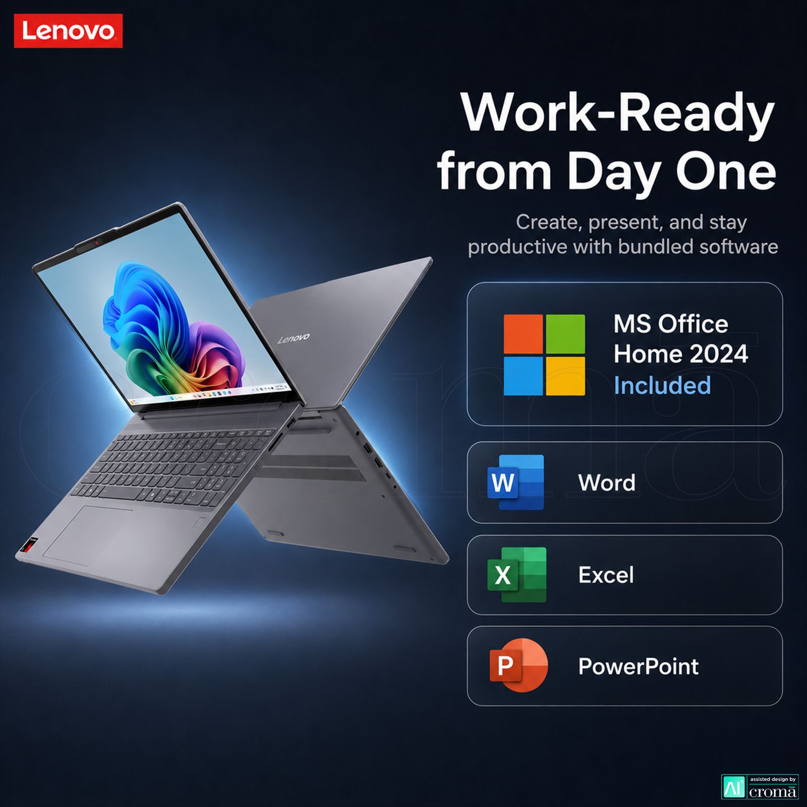 Lenovo IdeaPad Slim 3 15Q8X10 Qualcomm Snapdragon X Thin & Light Laptop (16GB, 512GB SSD, Windows 11 Home, 15.3 inch WUXGA Display, MS Office Home 2024, Luna Grey, 1.55 KG)_6