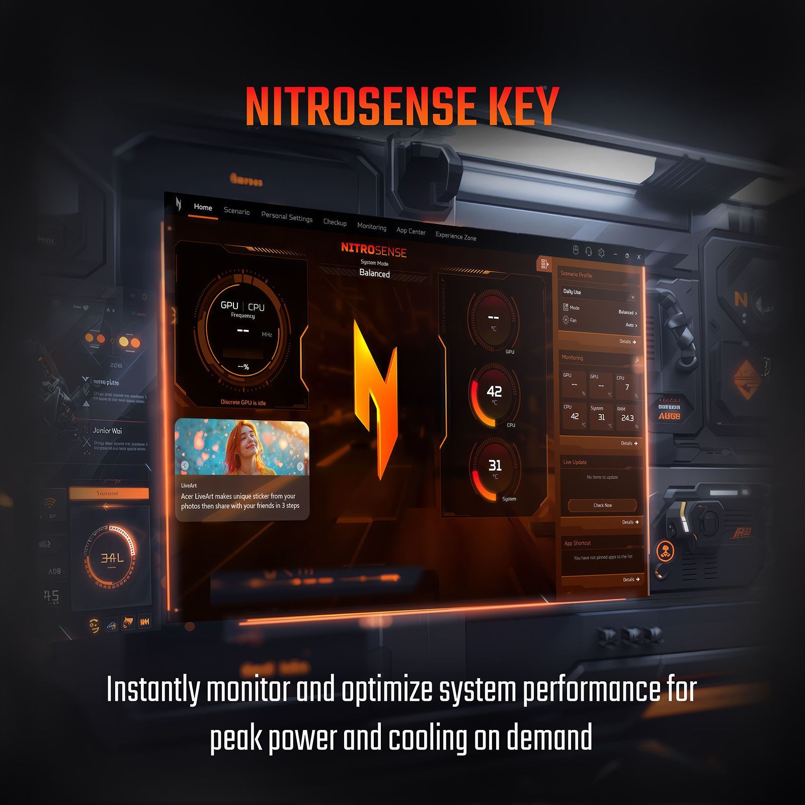 acer Nitro V15 ANV15-52 Intel Core 5 Gaming Laptop (16GB, 512GB SSD, Windows 11, 8GB Graphics, 15.6 inch 165 Hz Full HD IPS Display, NVIDIA GeForce RTX 4050, MS Office, 2.11 KG)_3