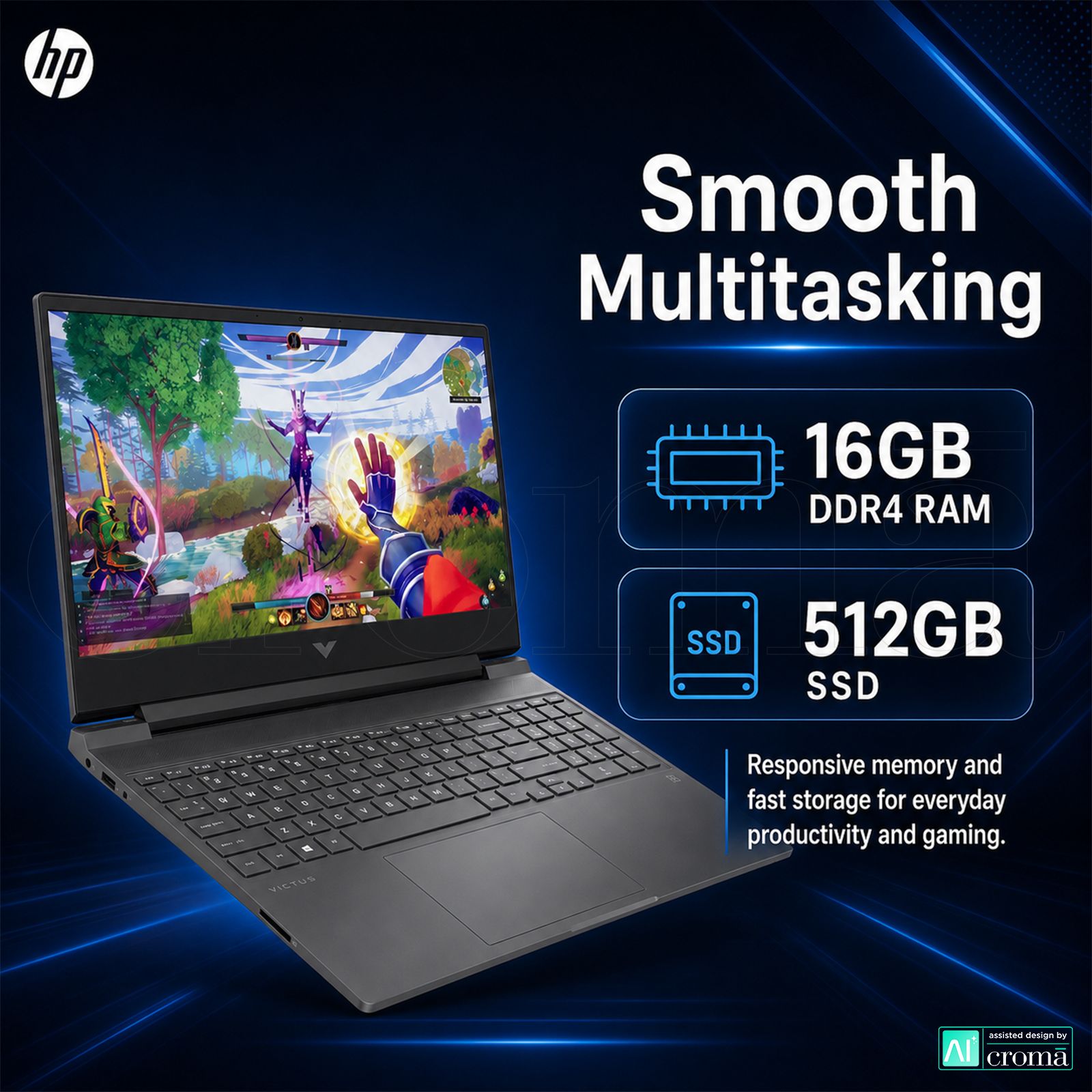 HP Victus 15-fa2197TX Intel Core i5 13th Gen Gaming Laptop (16GB, 512GB SSD, Windows 11 Home, 6GB Graphics, 15.6 inch 144 Hz Full HD Display, NVIDIA GeForce RTX 3050, Performance Blue, 2.29 KG) HP Victus 15-fa2197TX Intel Core i5 13th Gen Gaming Laptop (16GB, 512GB SSD, Windows 11 Home, 6GB Graphics, 15.6 inch 144 Hz Full HD Display, NVIDIA GeForce RTX 3050, Performance Blue, 2.29 KG)_4