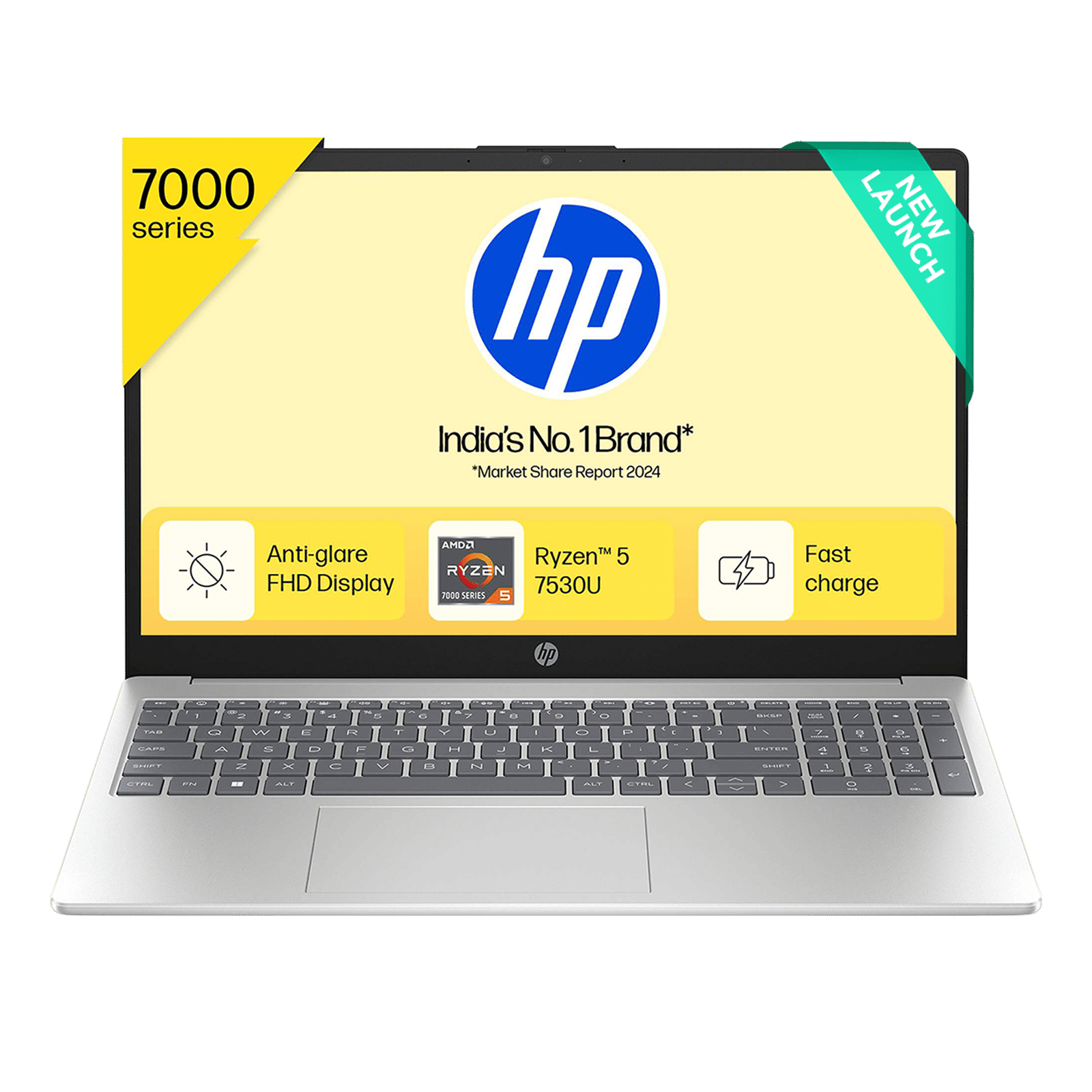 HP 15-fc0703AU AMD Ryzen 5 Thin & Light Laptop (16GB, 512GB SSD, Windows 11 Home, 15.6 inch Full HD Display, Natural Silver, 1.59 KG) HP 15-fc0703AU AMD Ryzen 5 Thin & Light Laptop (16GB, 512GB SSD, Windows 11 Home, 15.6 inch Full HD Display, Natural Silver, 1.59 KG)_1