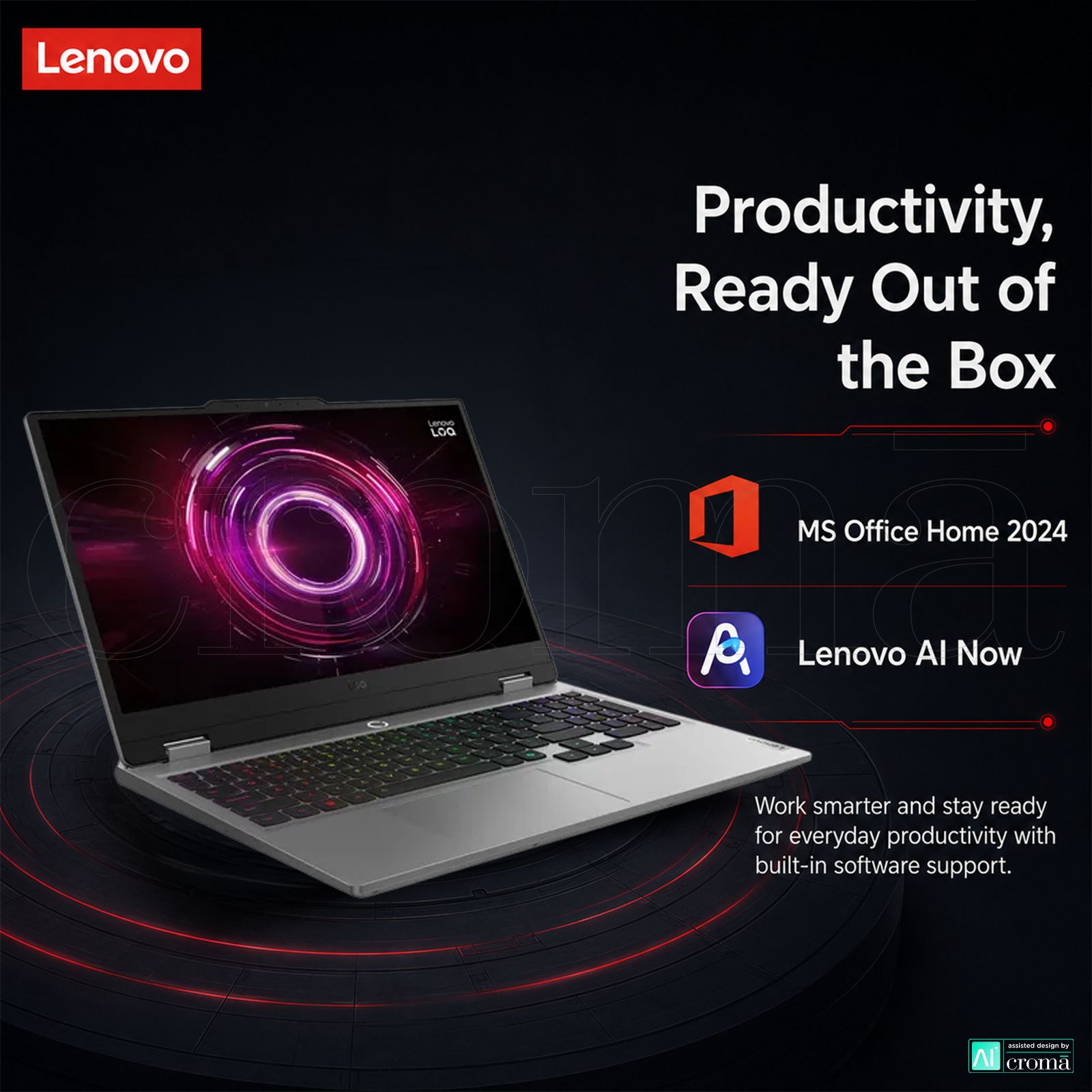 Lenovo LOQ 15AHP10 AMD Ryzen 7 Gaming Laptop (16GB, 1TB SSD, Windows 11 Home, 8GB Graphics, 15.6 Inch 144 Hz Full HD IPS Display, NVIDIA GeForce RTX 5050, Luna Grey, 2.4 KG)_6