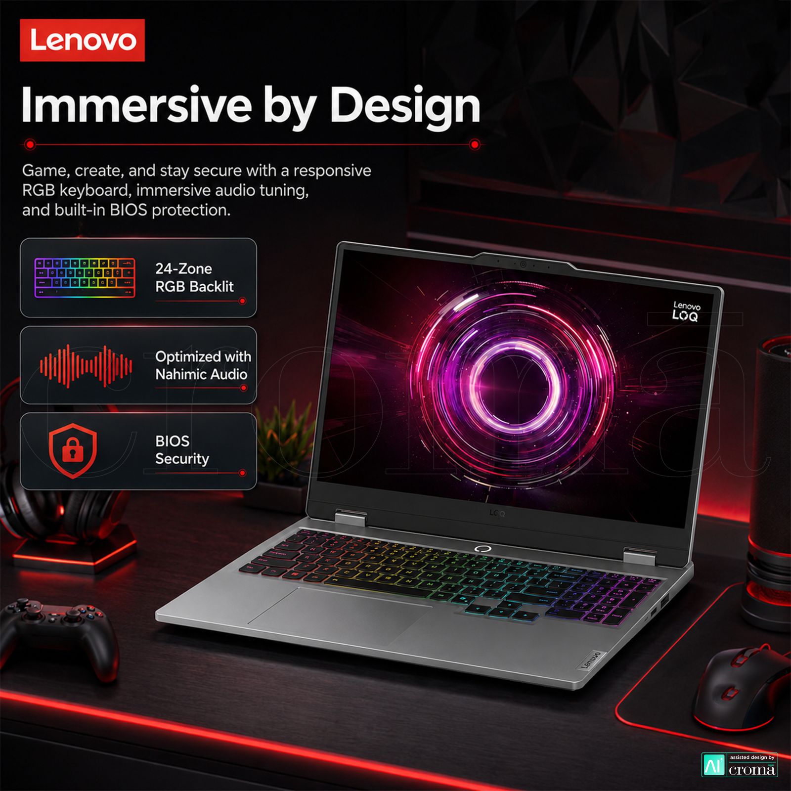 Lenovo LOQ 15AHP10 AMD Ryzen 7 Gaming Laptop (16GB, 1TB SSD, Windows 11 Home, 8GB Graphics, 15.6 Inch 144 Hz Full HD IPS Display, NVIDIA GeForce RTX 5050, Luna Grey, 2.4 KG)_7