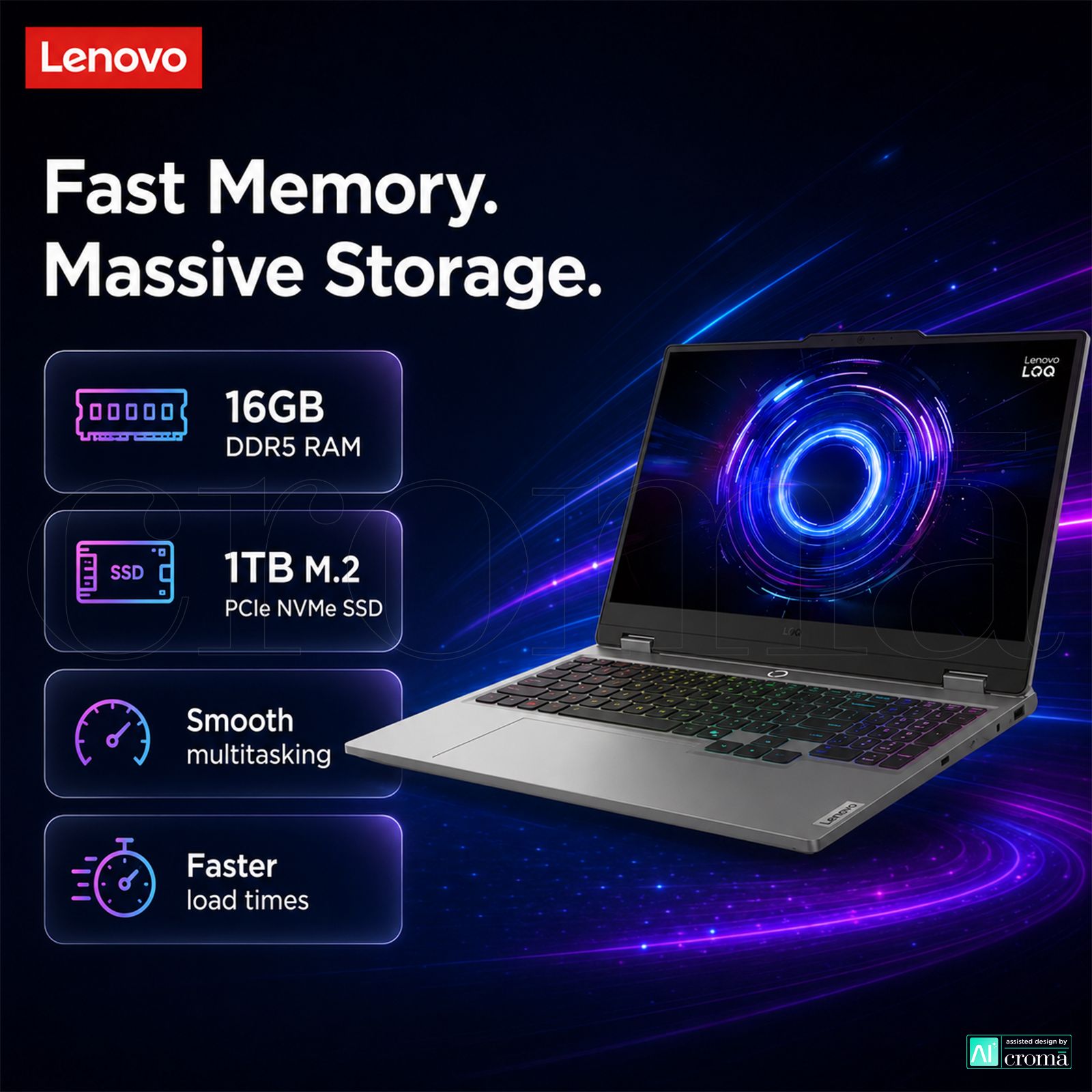Lenovo LOQ 15IRX10 Intel Core i7 14th Gen Gaming Laptop (16GB, 1TB SSD, Windows 11 Home, 8GB Graphics, 15.6 Inch 144 Hz Full HD IPS Display, NVIDIA GeForce RTX 5060, MS Office Home 2024, Luna Grey, 2.4 KG) Lenovo LOQ 15IRX10 Intel Core i7 14th Gen Gaming Laptop (16GB, 1TB SSD, Windows 11 Home, 8GB Graphics, 15.6 Inch 144 Hz Full HD IPS Display, NVIDIA GeForce RTX 5060, MS Office Home 2024, Luna Grey, 2.4 KG)_4